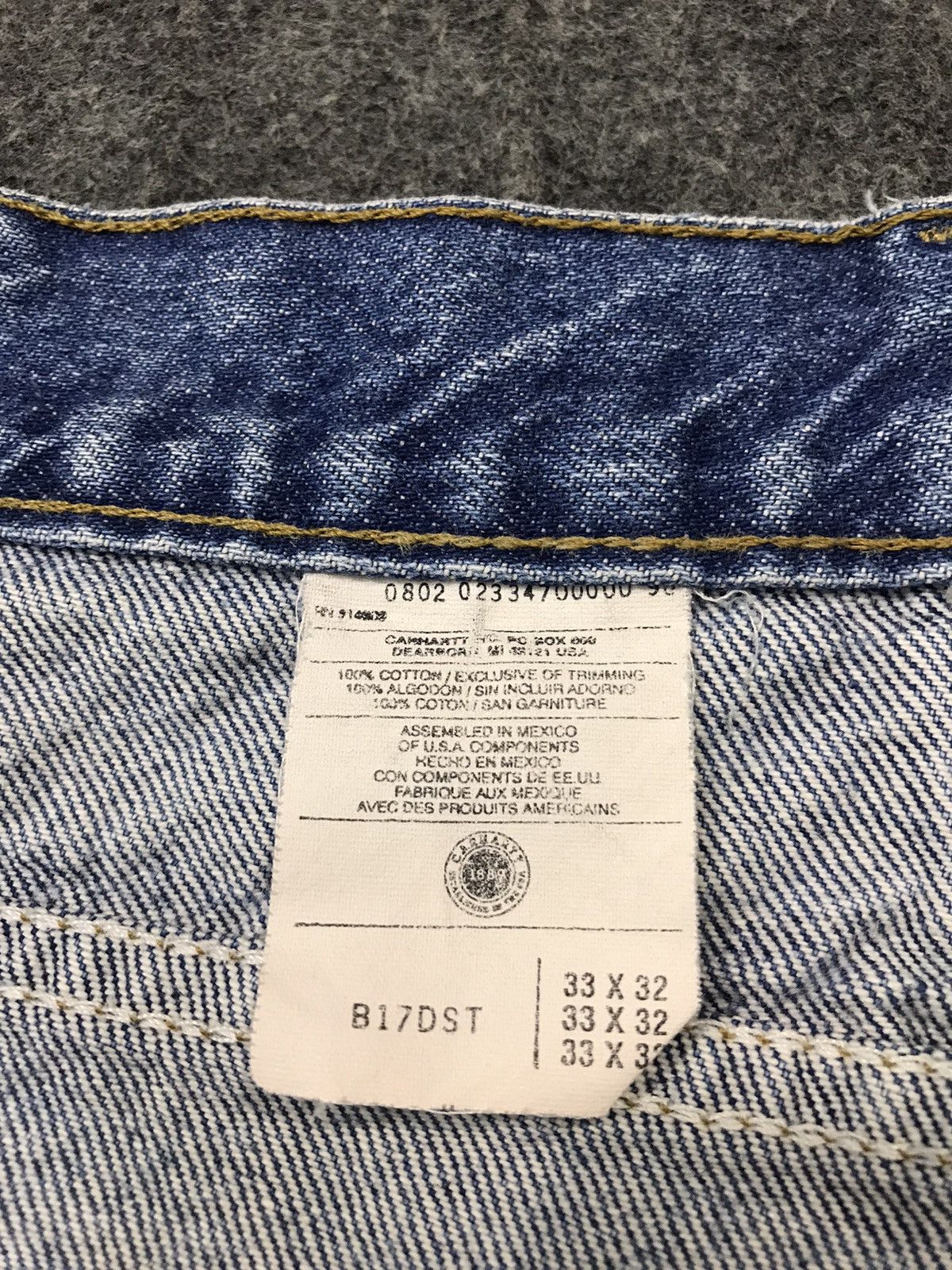 Carhartt Carhartt Denim Jeans Workwear Zipper Design Size US 32 / EU 48 - 15 Thumbnail