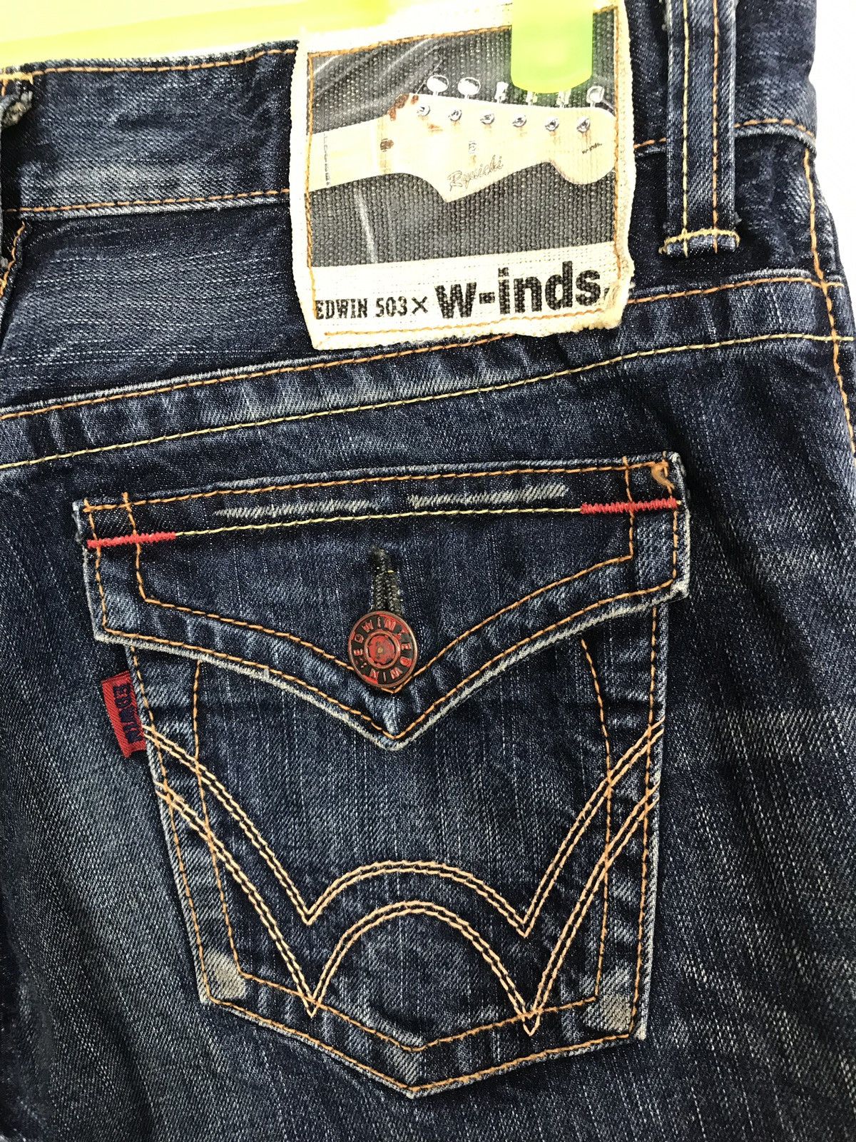 Edwin × Japanese Brand × Vintage Vintage Edwin W-Inds Indigo Denim Jeans Size US 31 - 10 Thumbnail