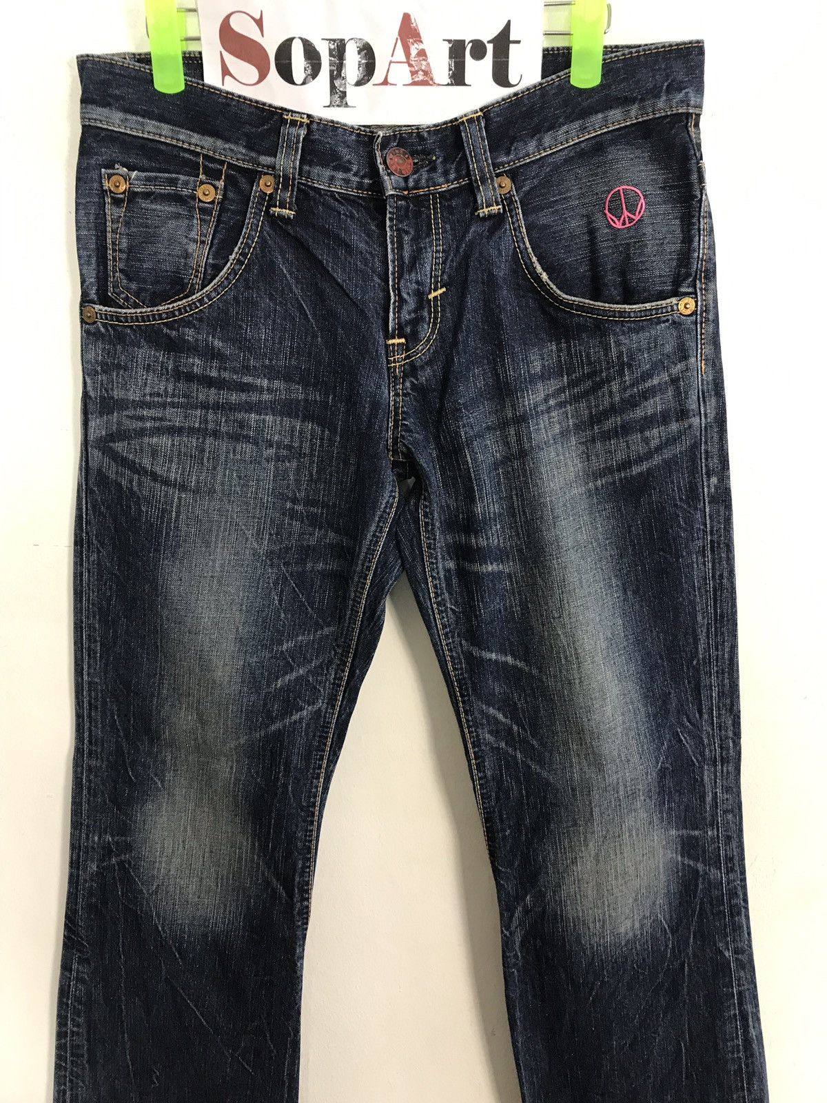 Edwin × Japanese Brand × Vintage Vintage Edwin W-Inds Indigo Denim Jeans Size US 31 - 3 Thumbnail