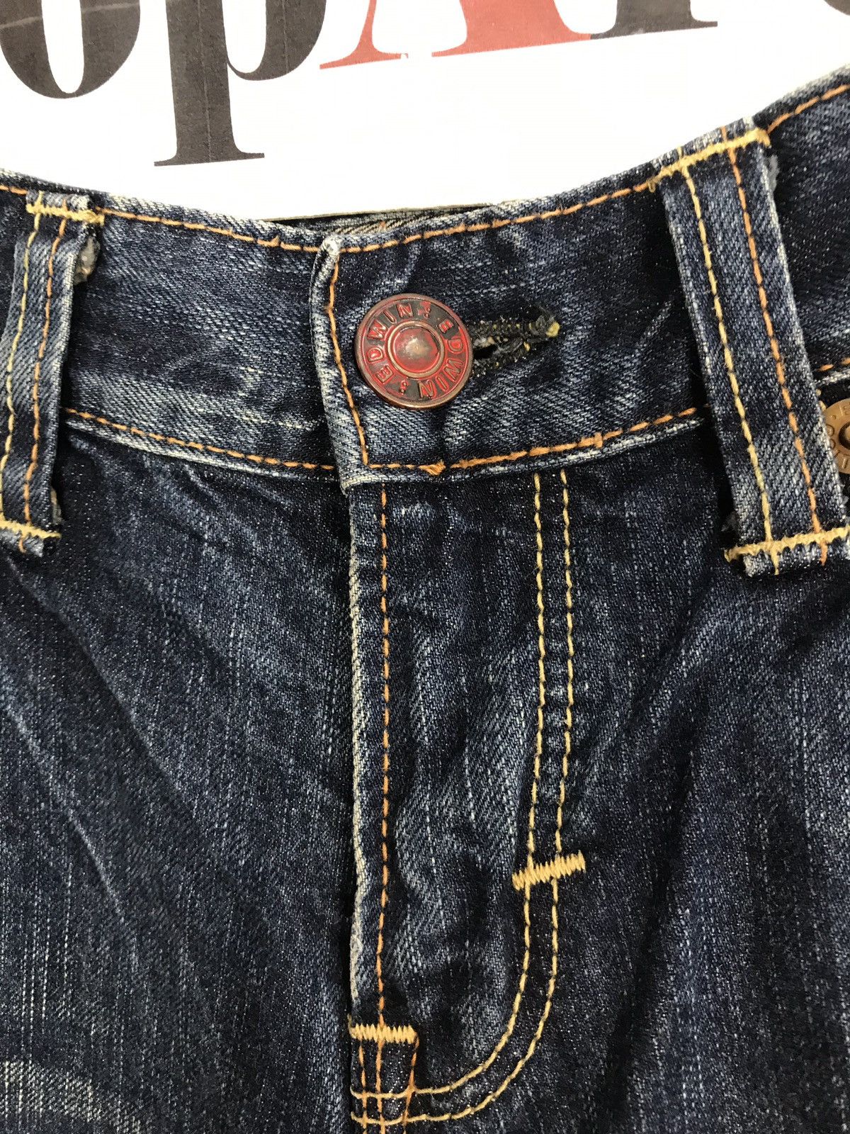 Edwin × Japanese Brand × Vintage Vintage Edwin W-Inds Indigo Denim Jeans Size US 31 - 5 Thumbnail