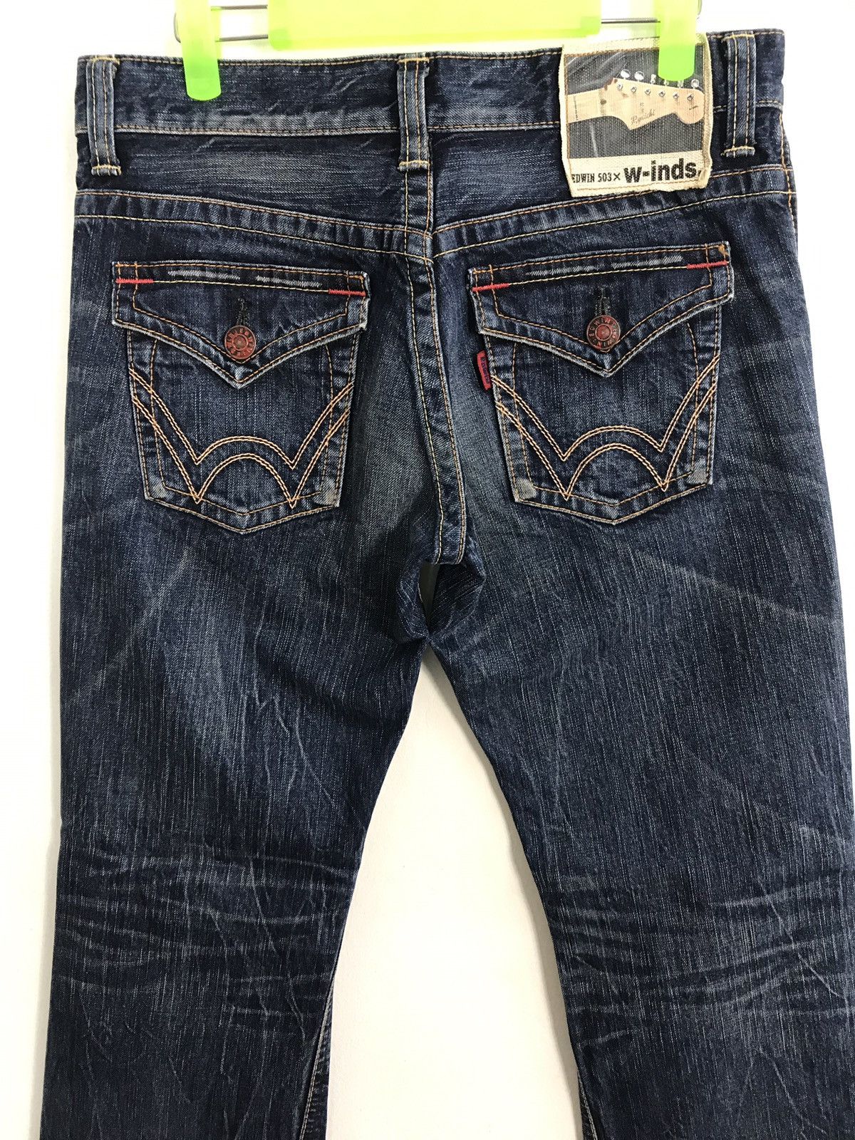 Edwin × Japanese Brand × Vintage Vintage Edwin W-Inds Indigo Denim Jeans Size US 31 - 9 Thumbnail