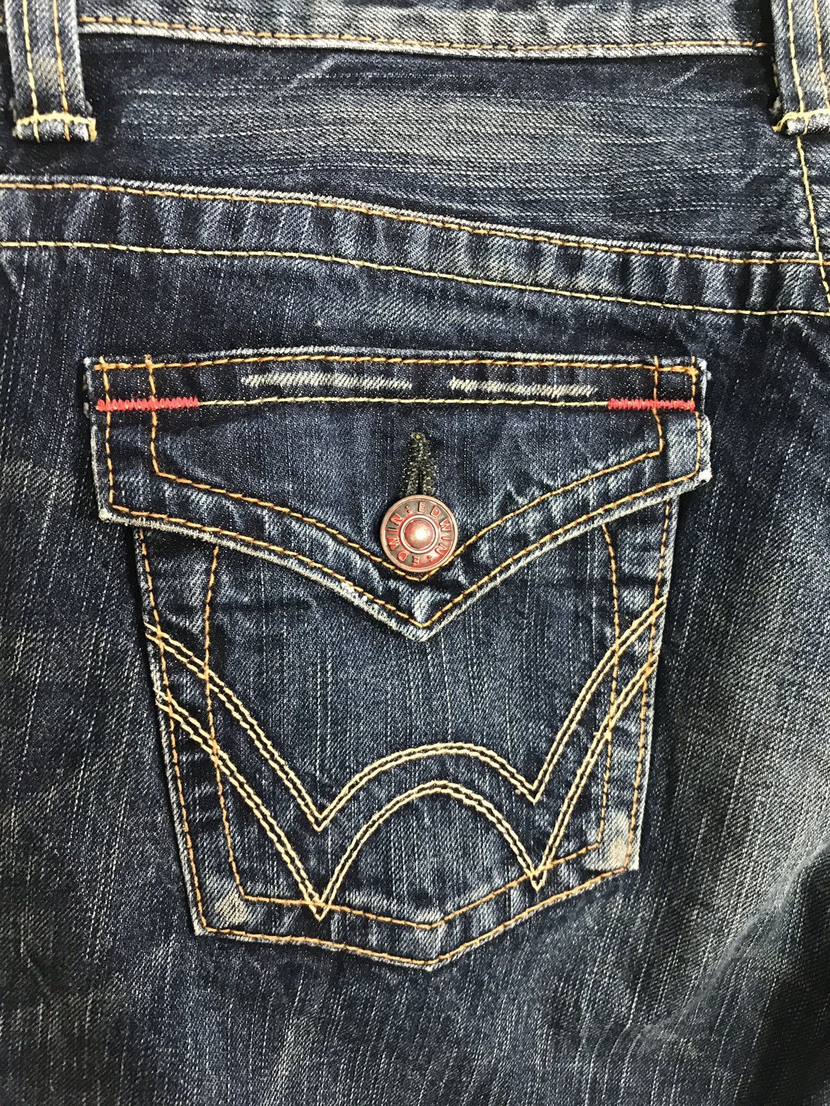 Edwin × Japanese Brand × Vintage Vintage Edwin W-Inds Indigo Denim Jeans Size US 31 - 12 Thumbnail