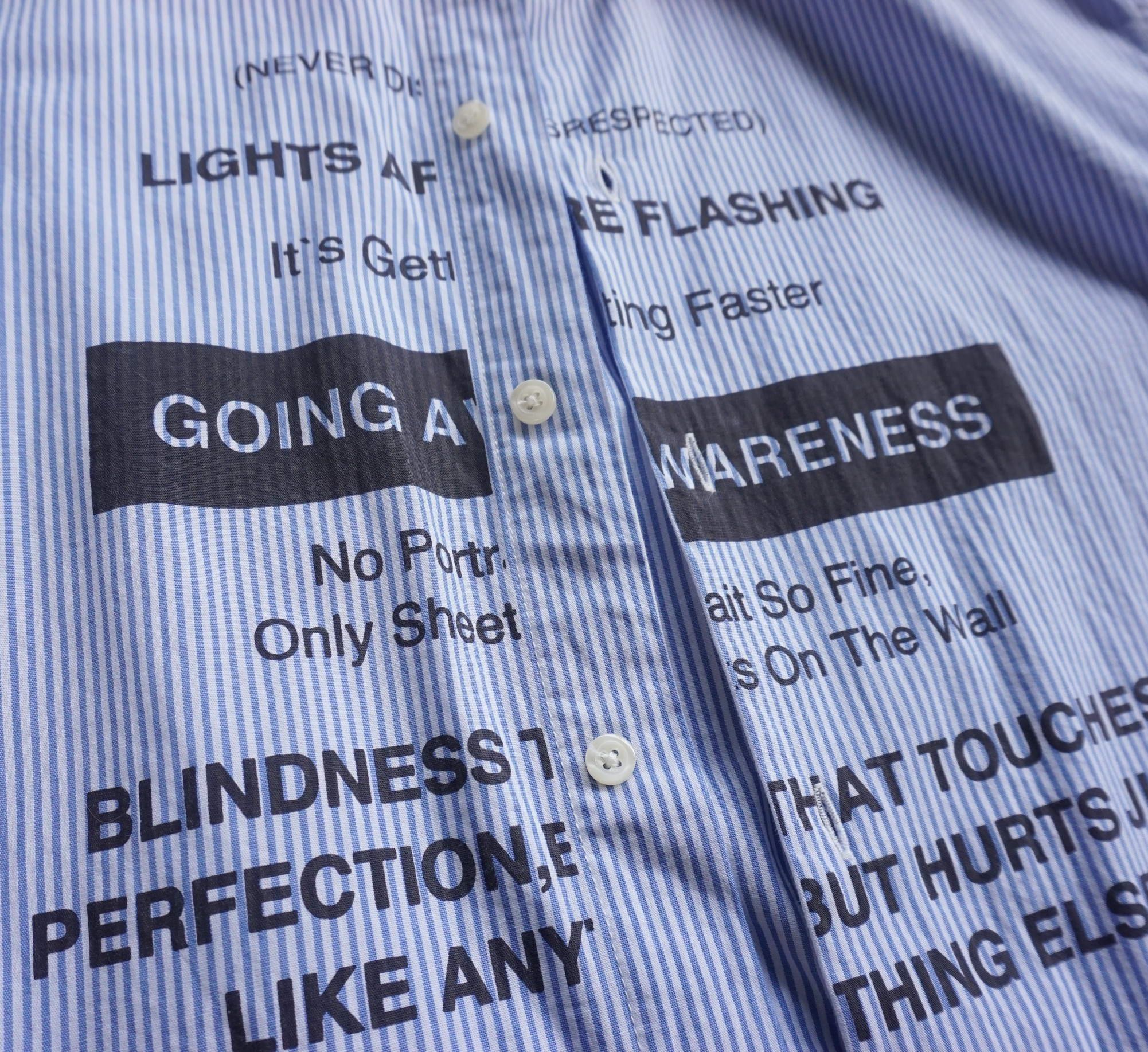 Japanese Brand BROWNY Typography - Going Awareness - Short Sleeves Shirt Size US L / EU 52-54 / 3 - 5 Thumbnail