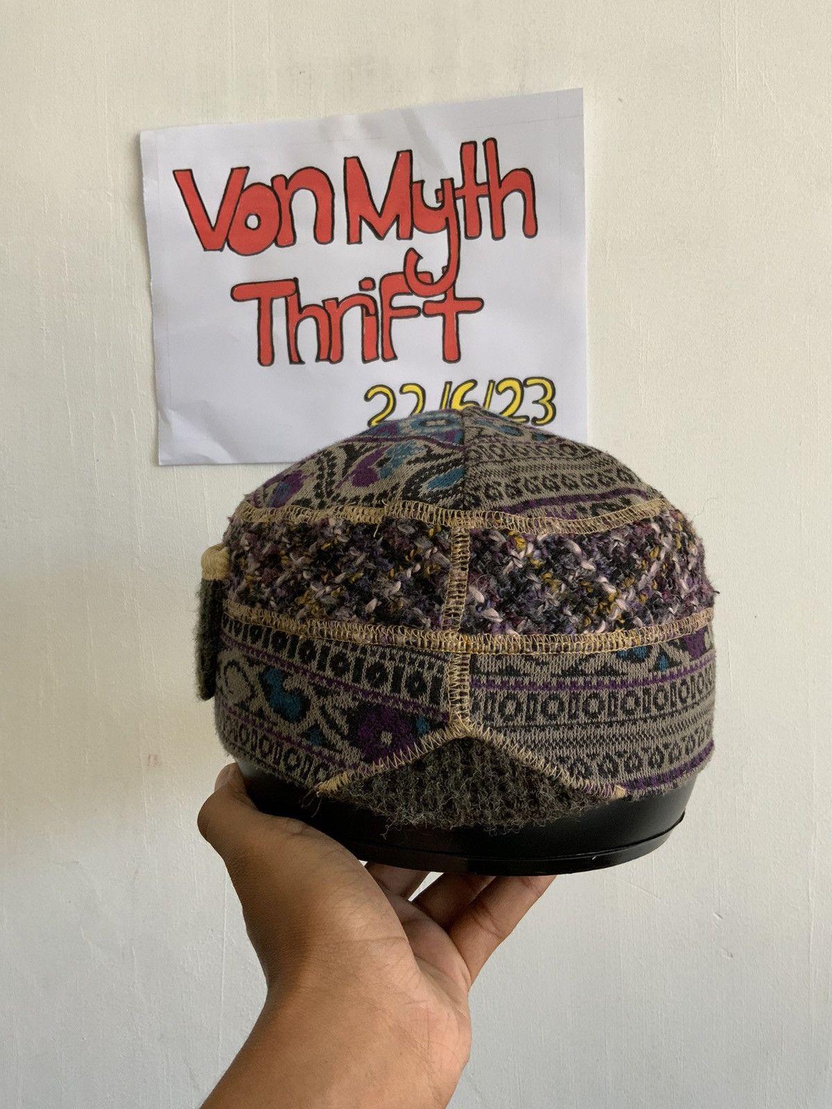 Japanese Brand Navajo Native Wool Avant Garde winter session by Grace Hat Size ONE SIZE - 3 Thumbnail