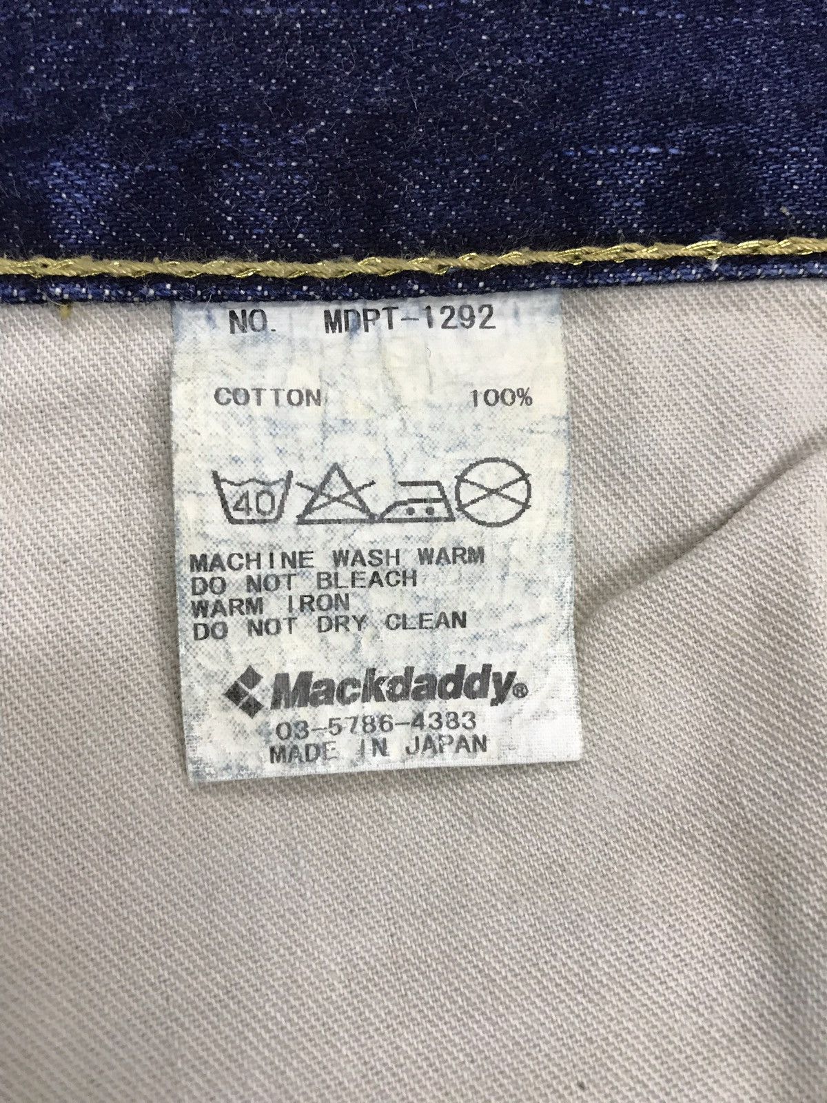 Japanese Brand Vintage Mackdaddy Distressed Denim Jeans Pant Size US 32 / EU 48 - 13 Thumbnail