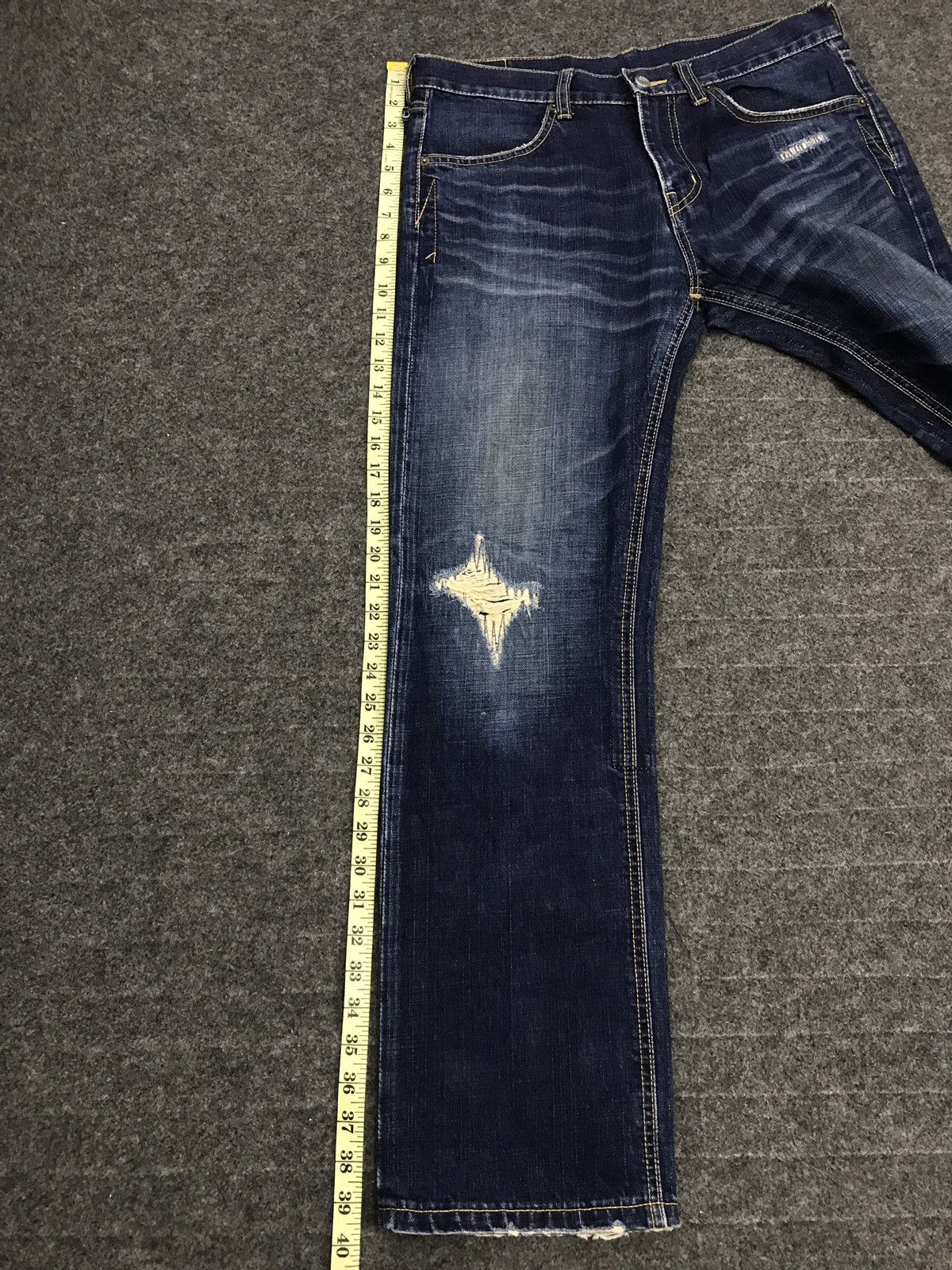 Japanese Brand Vintage Mackdaddy Distressed Denim Jeans Pant Size US 32 / EU 48 - 21 Thumbnail