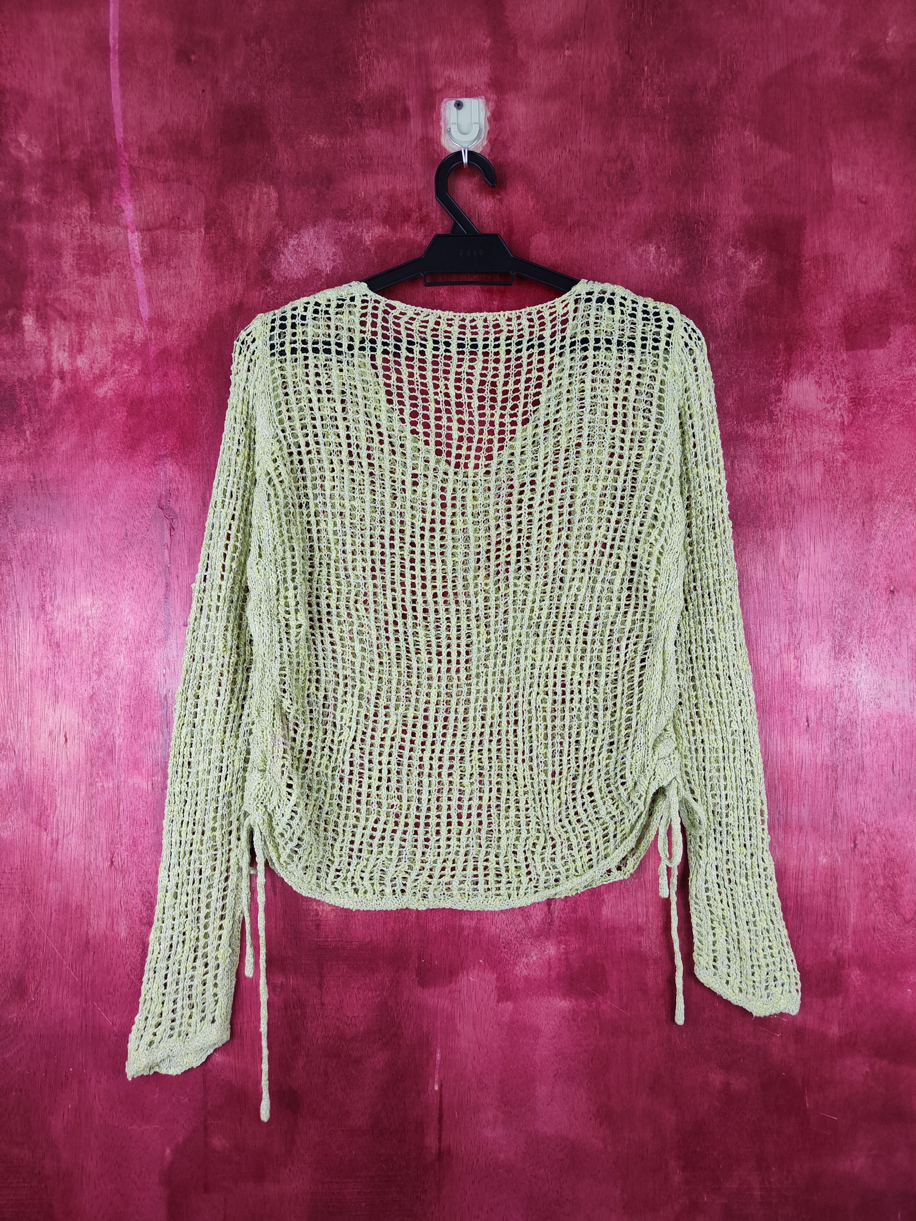 Japanese Brand Japan Green Apple Crochet Meshnet Knitwear Sweatshirt #S973 Size S / US 4 / IT 40 - 7 Thumbnail