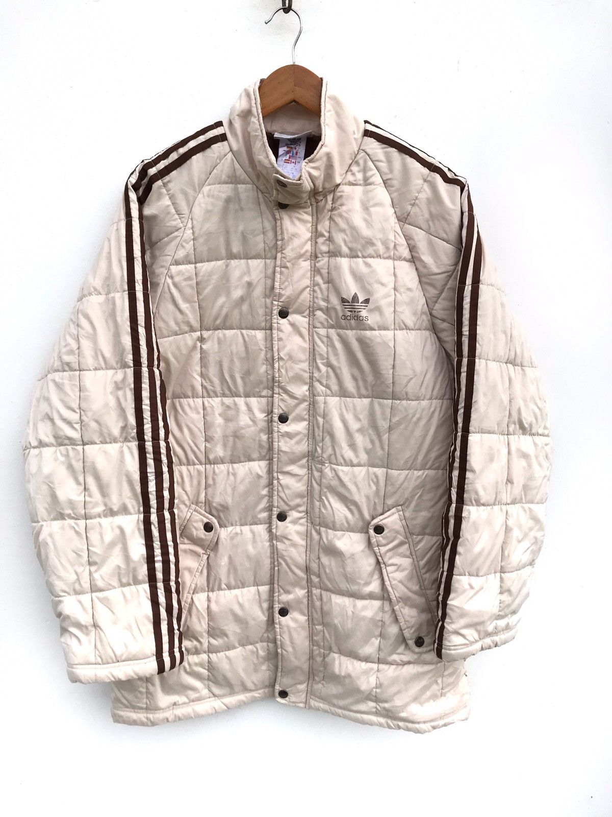 Adidas Vintage Adidas Trefoil Snap Button Jacket Size US M / EU 48-50 / 2 - 1 Thumbnail