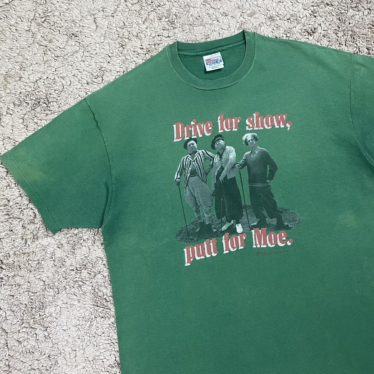 Vintage Vintage Three Stooges Drive For Show T-shirt Size US XXL / EU 58 / 5 - 3 Thumbnail