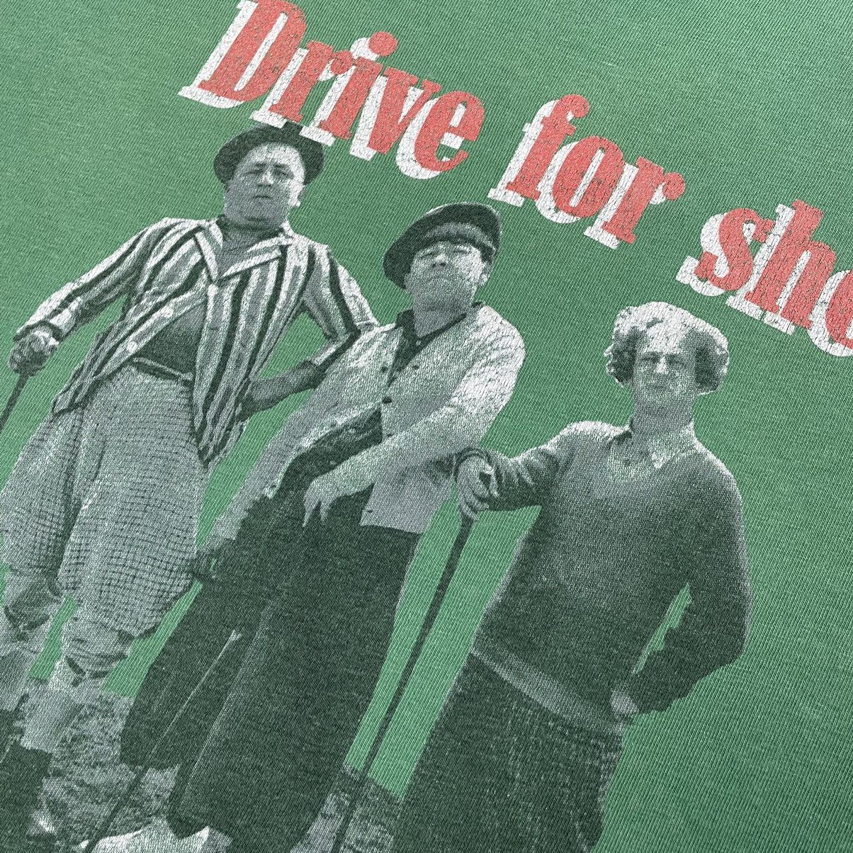 Vintage Vintage Three Stooges Drive For Show T-shirt Size US XXL / EU 58 / 5 - 8 Thumbnail