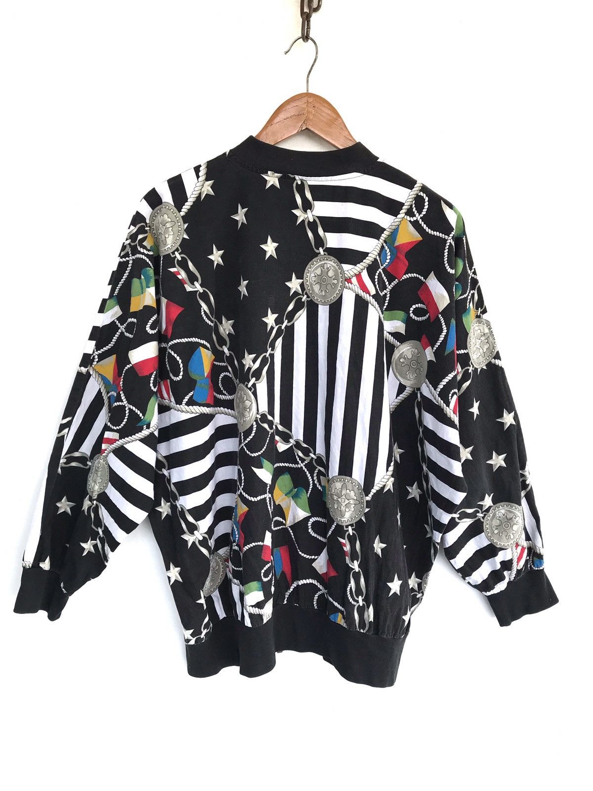 Vintage Vintage Overprinted Baroque Art Multicolour Cotton Jacket Size US XL / EU 56 / 4 - 4 Thumbnail