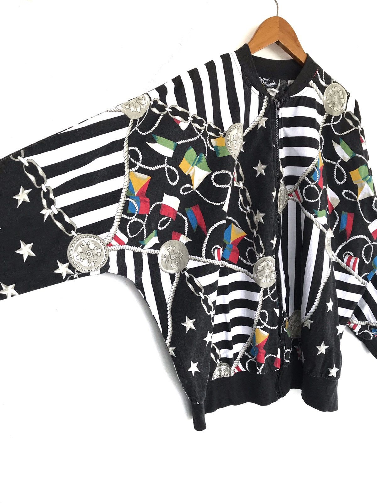 Vintage Vintage Overprinted Baroque Art Multicolour Cotton Jacket Size US XL / EU 56 / 4 - 3 Thumbnail