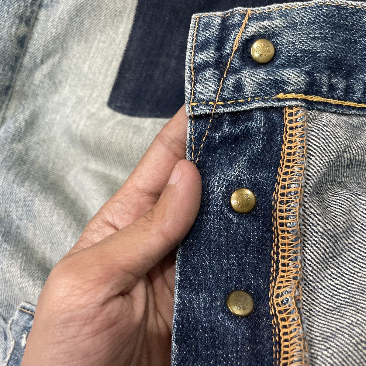 Evisu Vintage 80’s Evis Denim Patchwork Jeans Size US 30 / EU 46 - 23 Thumbnail