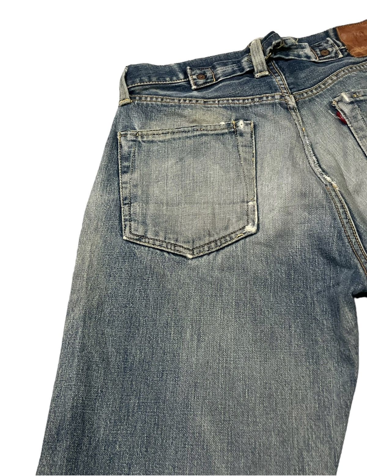 Evisu Vintage 80’s Evis Denim Patchwork Jeans Size US 30 / EU 46 - 17 Thumbnail