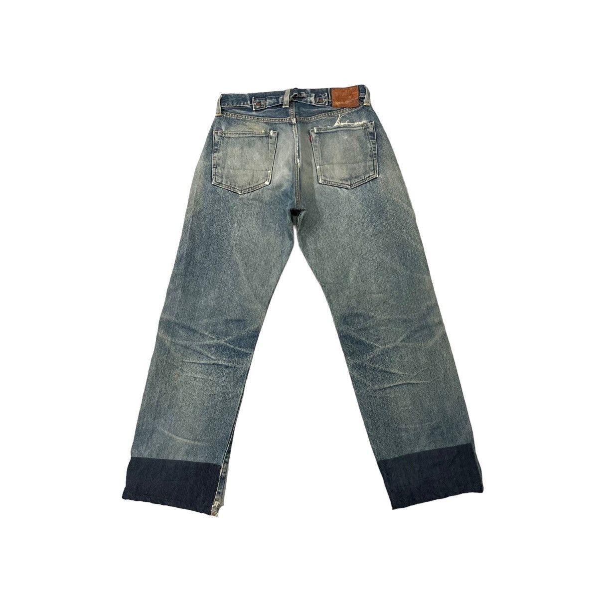 Evisu Vintage 80’s Evis Denim Patchwork Jeans Size US 30 / EU 46 - 12 Thumbnail