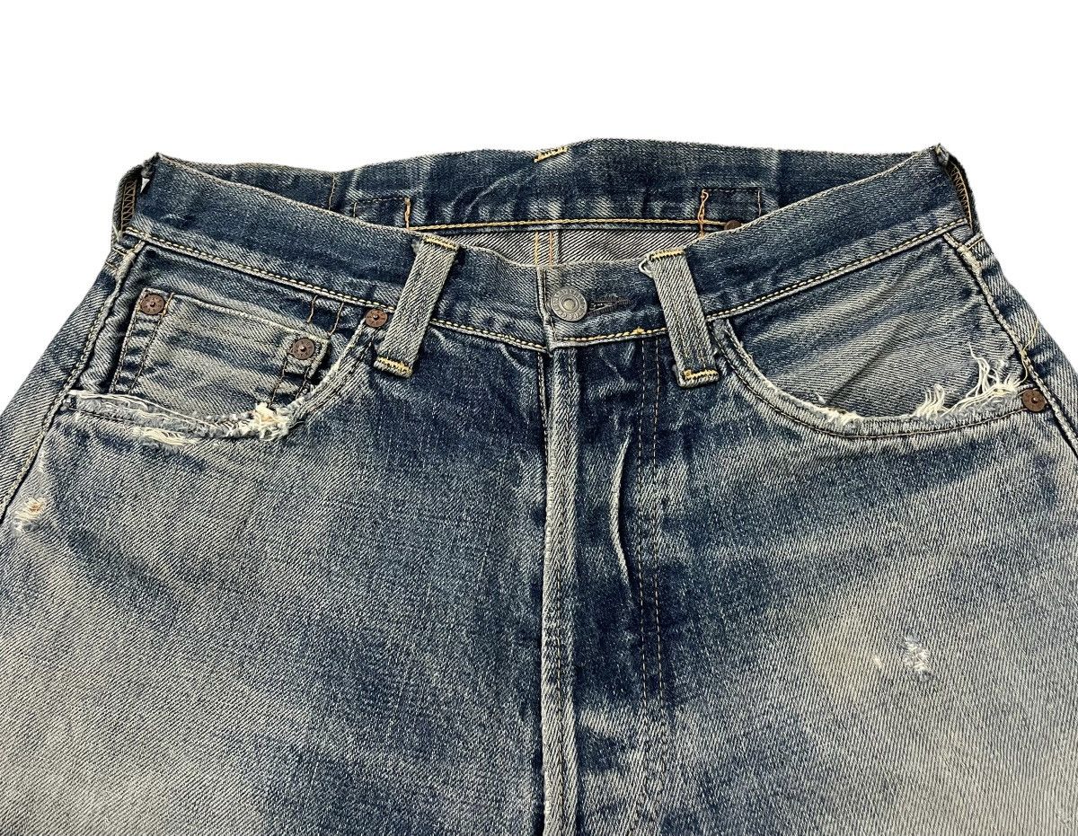 Evisu Vintage 80’s Evis Denim Patchwork Jeans Size US 30 / EU 46 - 9 Thumbnail