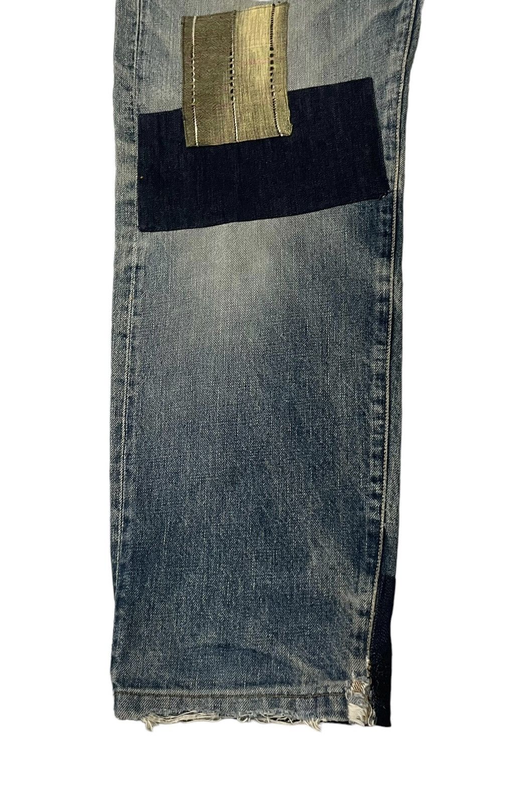 Evisu Vintage 80’s Evis Denim Patchwork Jeans Size US 30 / EU 46 - 6 Thumbnail