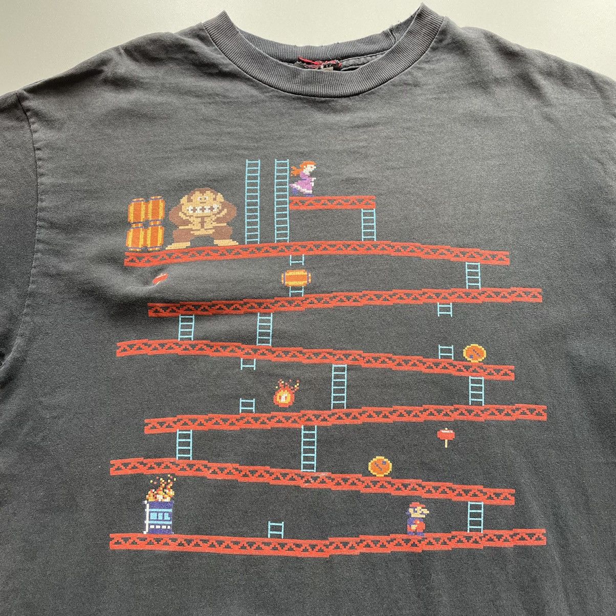 Nintendo × Vintage Vintage 2000s Donkey Kong & Mario Nintendo Graphic T Shirt Size US M / EU 48-50 / 2 - 2 Thumbnail