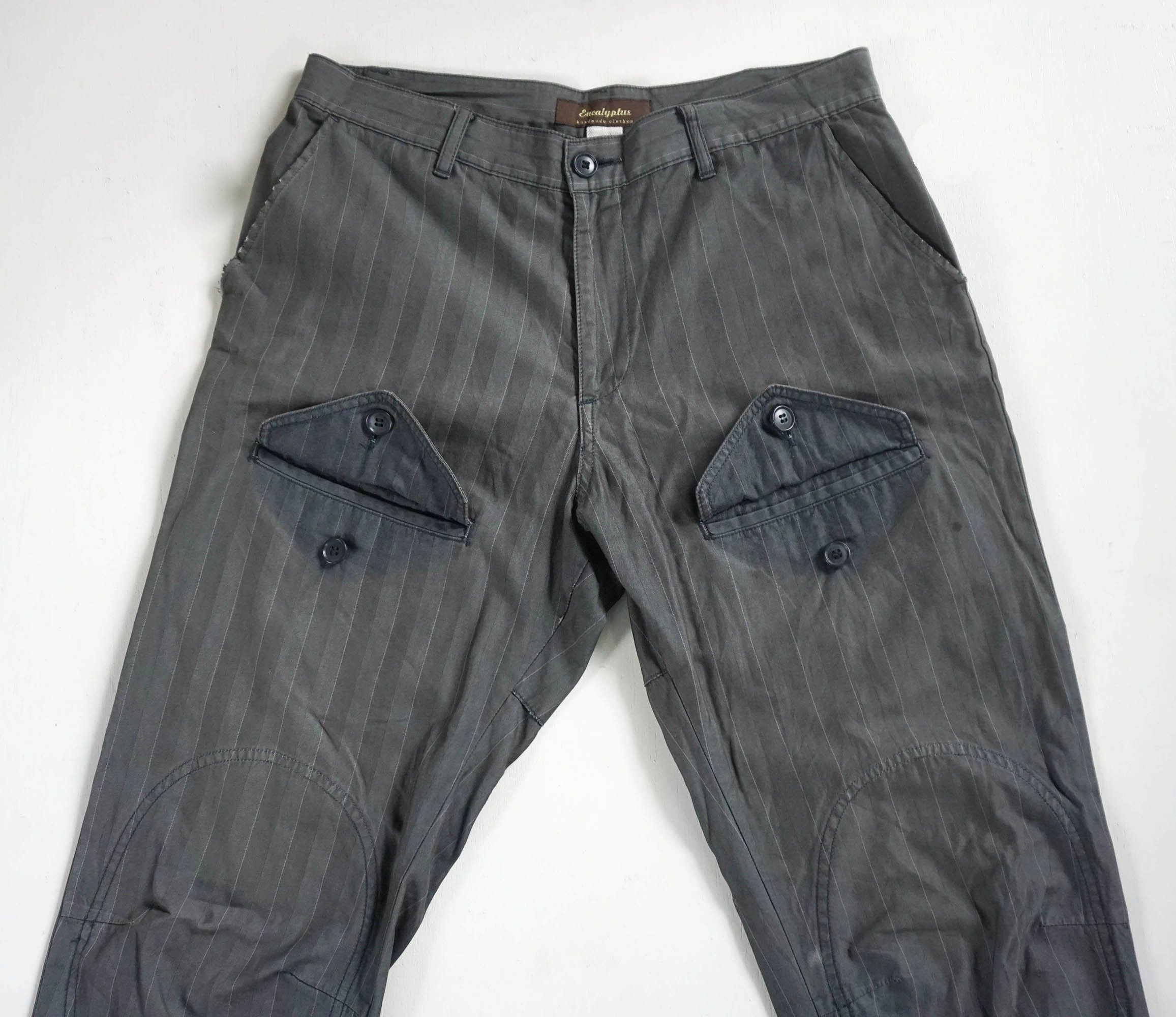 Handmade EUCALYPTUS Handmade Striped Multi-Pockets Pants Size US 32 / EU 48 - 6 Thumbnail