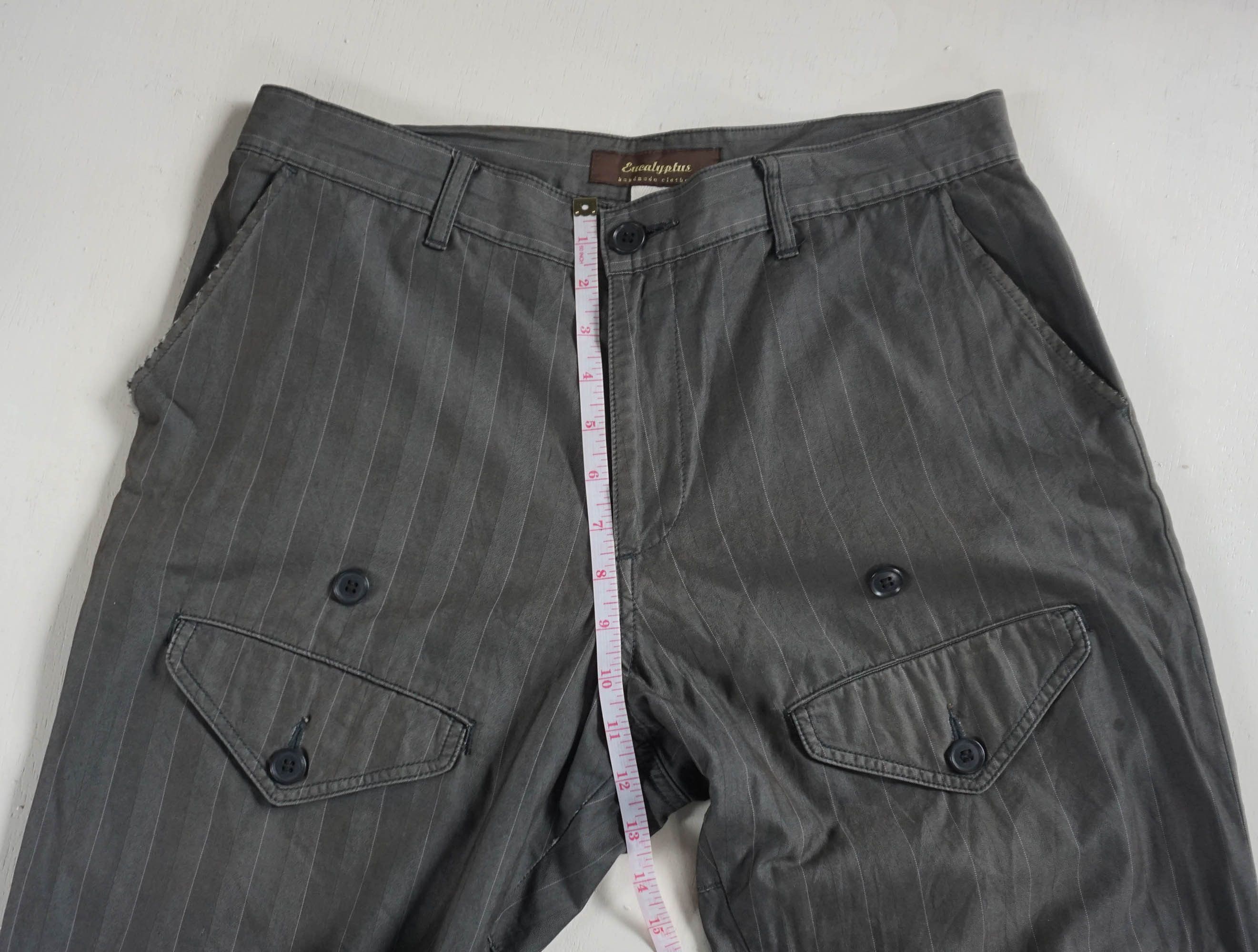 Handmade EUCALYPTUS Handmade Striped Multi-Pockets Pants Size US 32 / EU 48 - 18 Thumbnail