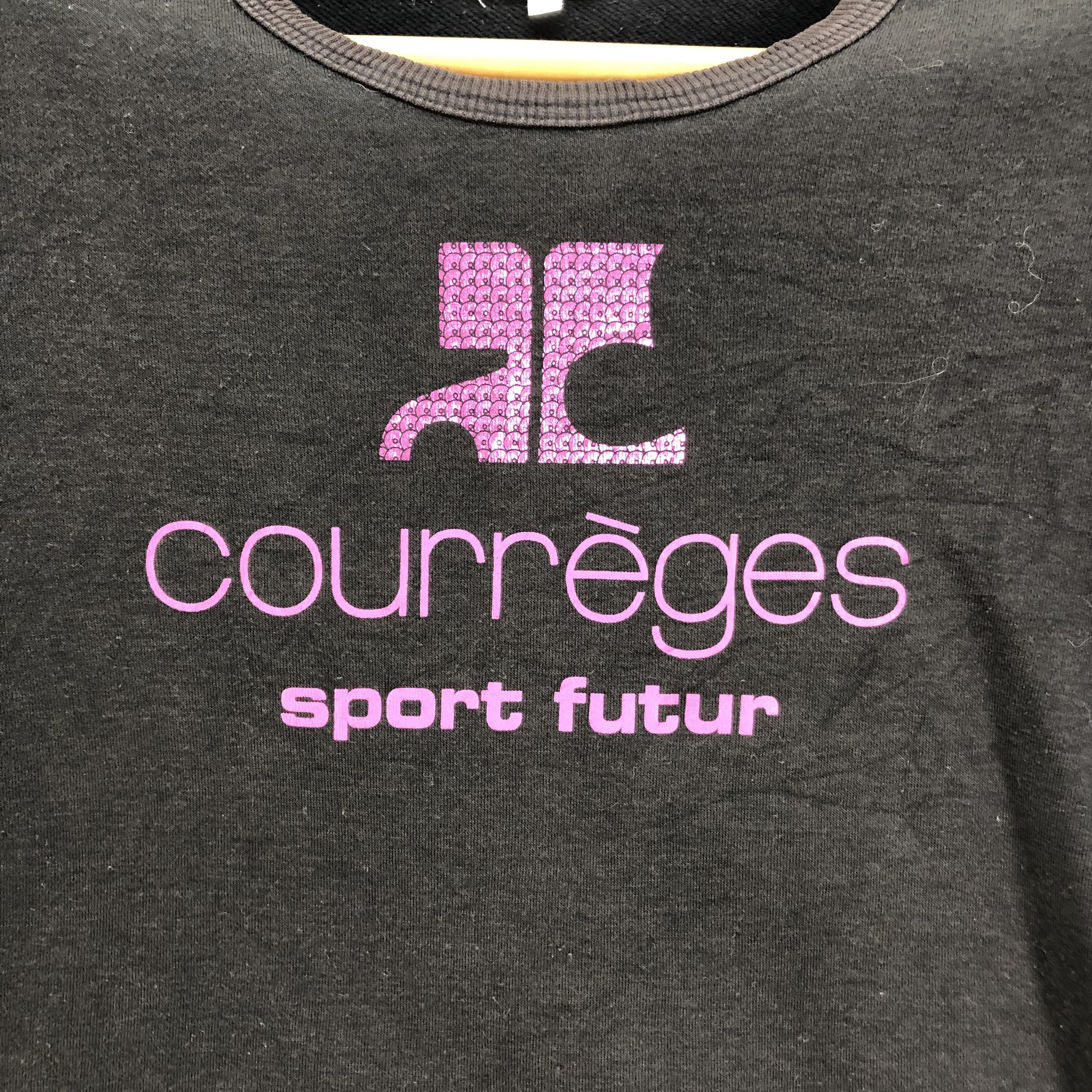 Courreges Courreges Sport Futur Big Logo Sweatshirts #4446-154 Size S / US 4 / IT 40 - 3 Thumbnail
