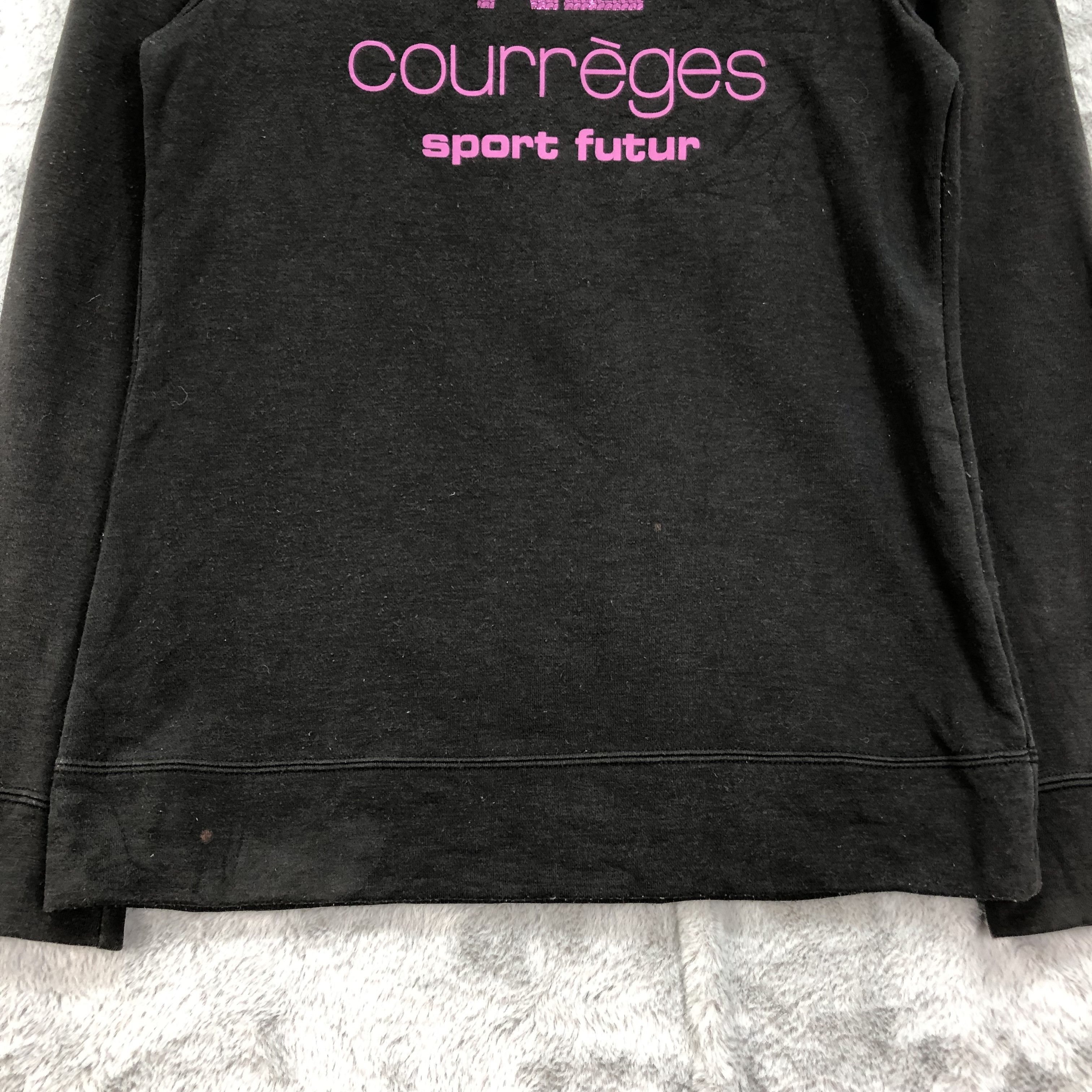 Courreges Courreges Sport Futur Big Logo Sweatshirts #4446-154 Size S / US 4 / IT 40 - 4 Thumbnail
