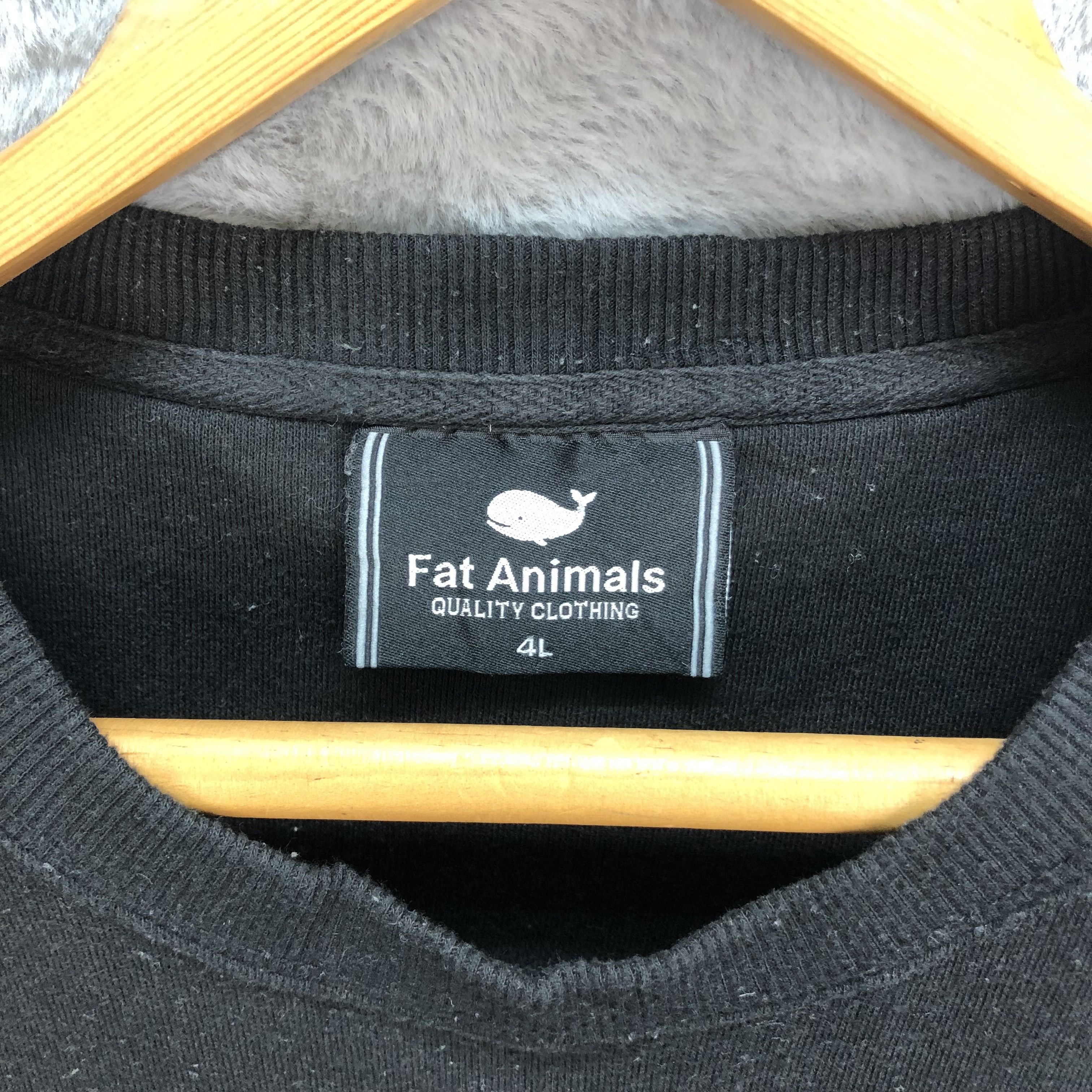Japanese Brand FAT ANIMALS Big Logo Sweatshirts #5008-25 Size US L / EU 52-54 / 3 - 8 Thumbnail