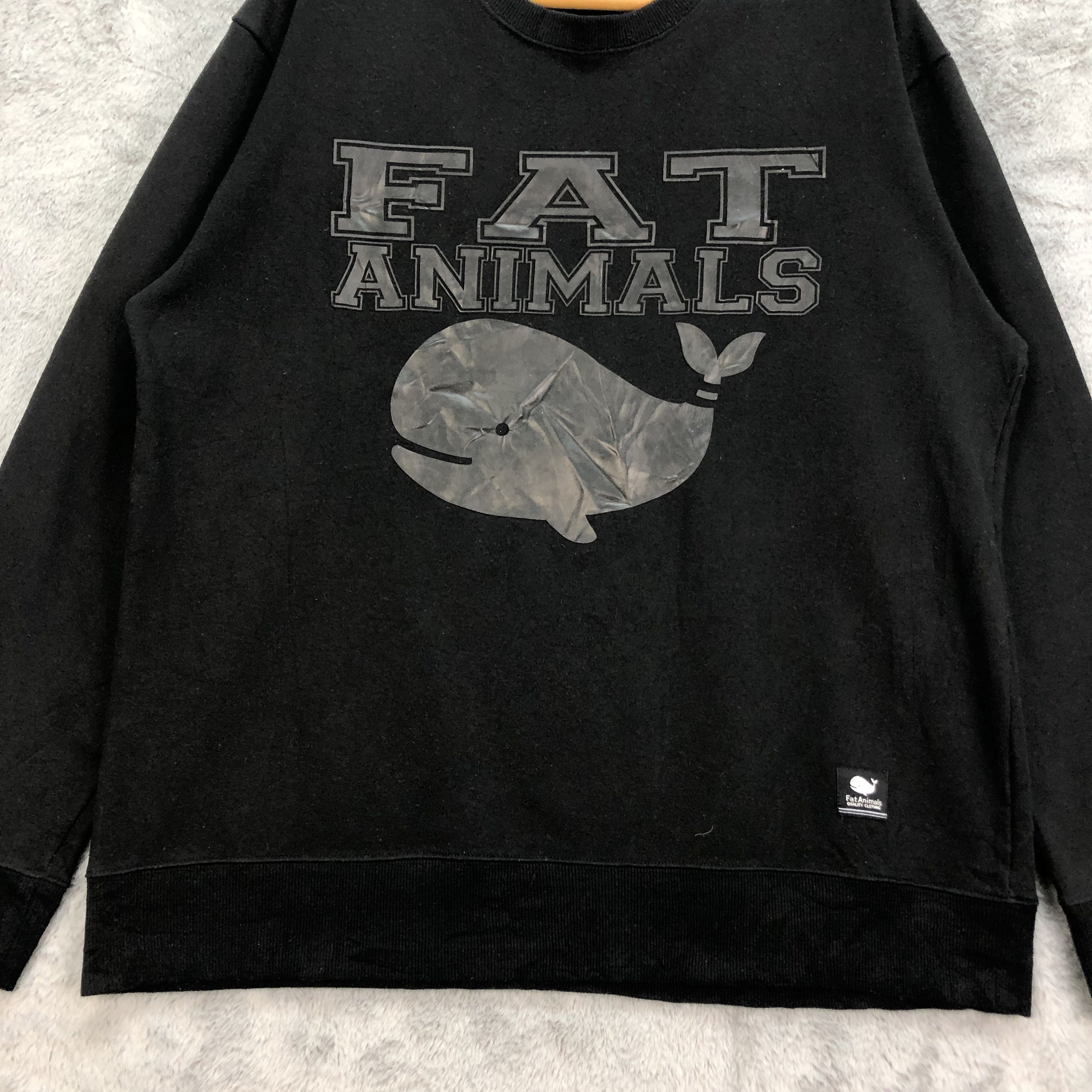 Japanese Brand FAT ANIMALS Big Logo Sweatshirts #5008-25 Size US L / EU 52-54 / 3 - 4 Thumbnail