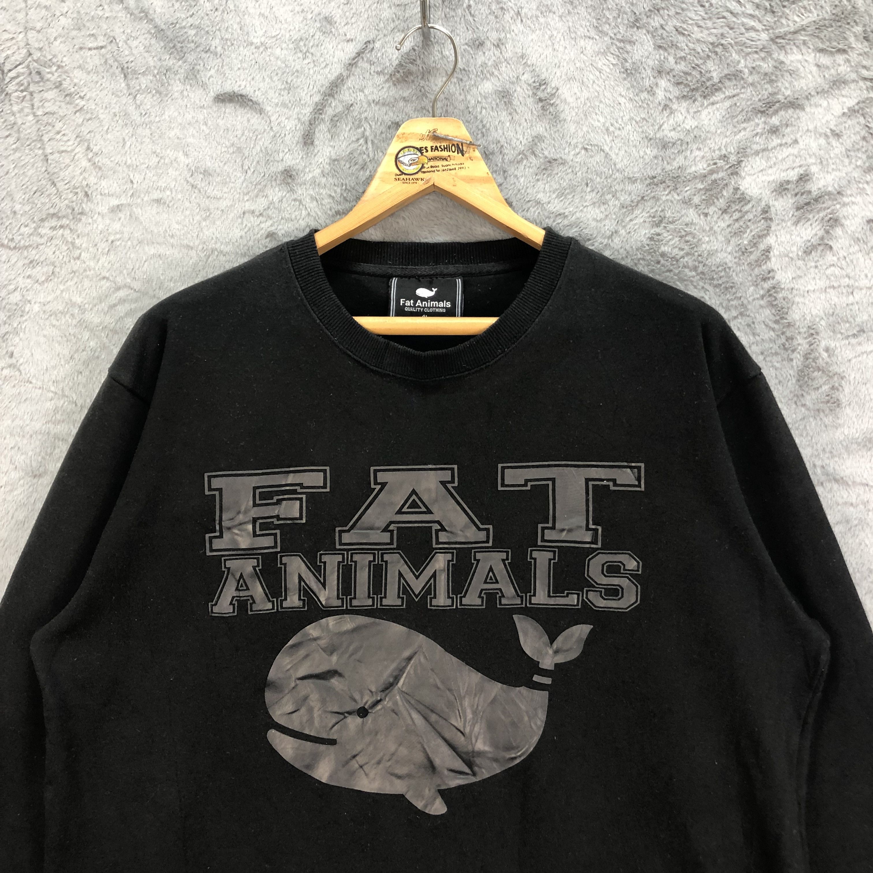 Japanese Brand FAT ANIMALS Big Logo Sweatshirts #5008-25 Size US L / EU 52-54 / 3 - 2 Thumbnail