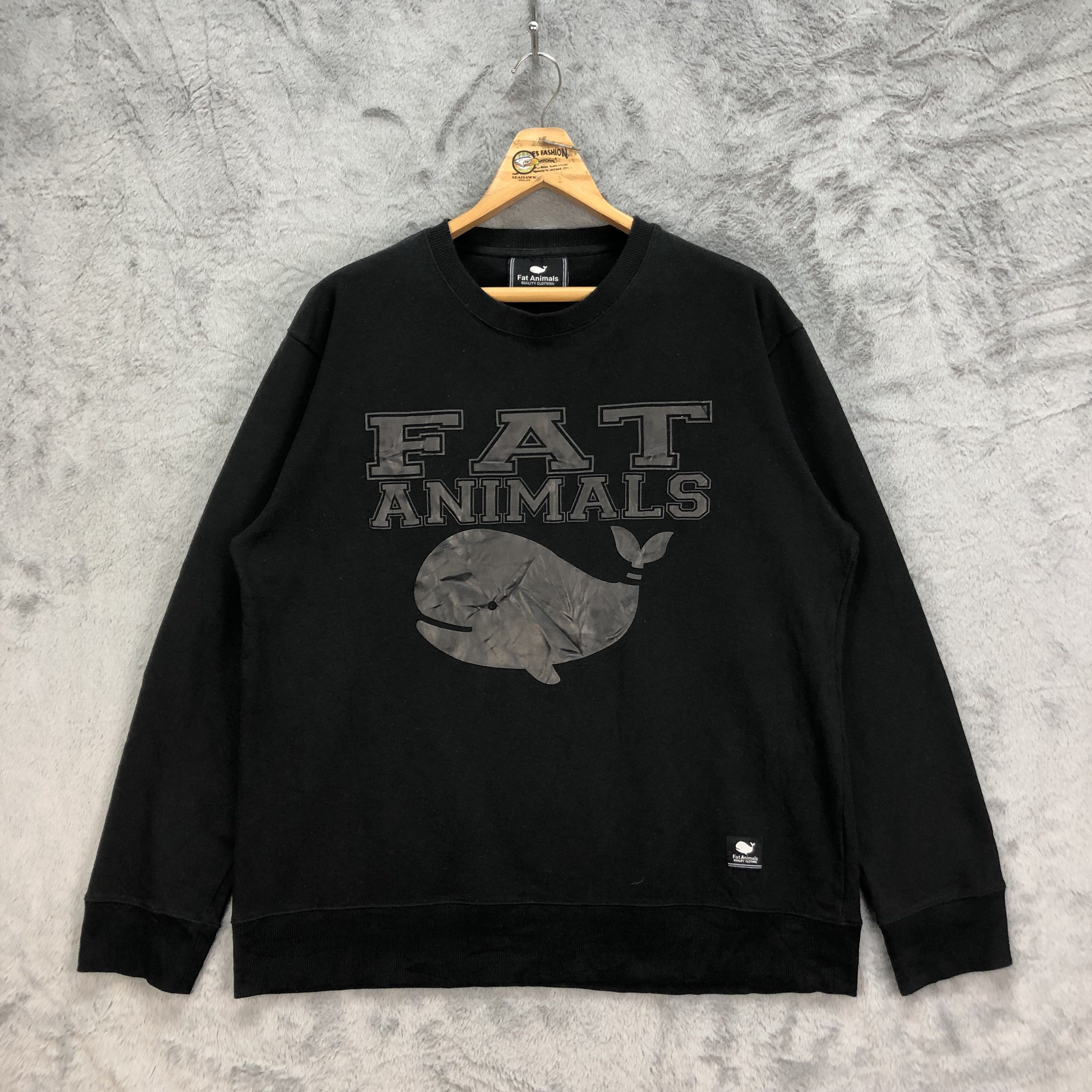 Japanese Brand FAT ANIMALS Big Logo Sweatshirts #5008-25 Size US L / EU 52-54 / 3 - 1 Thumbnail