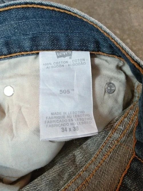 Levi's Vintage Levi's Jeans 505 Blue Washed Denim 34x30 Size US 34 / EU 50 - 6 Thumbnail