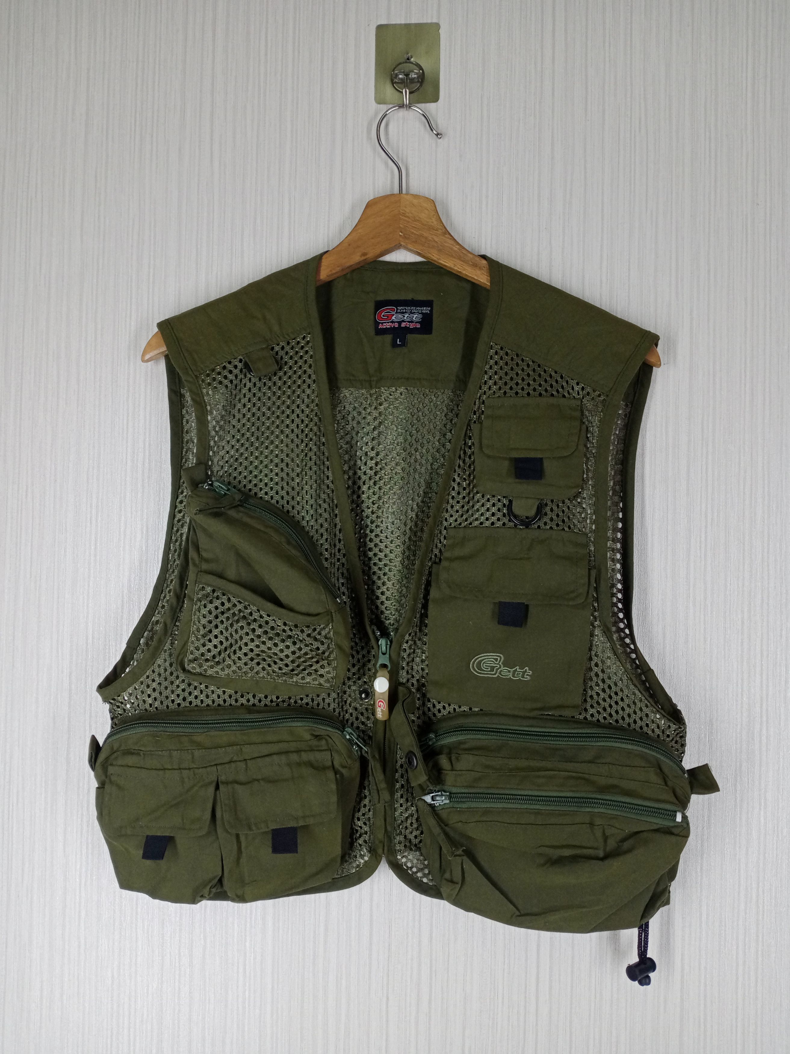 Japanese Brand Rare Getting Fishing Wear Tactical Vest Size US M / EU 48-50 / 2 - 1 Thumbnail
