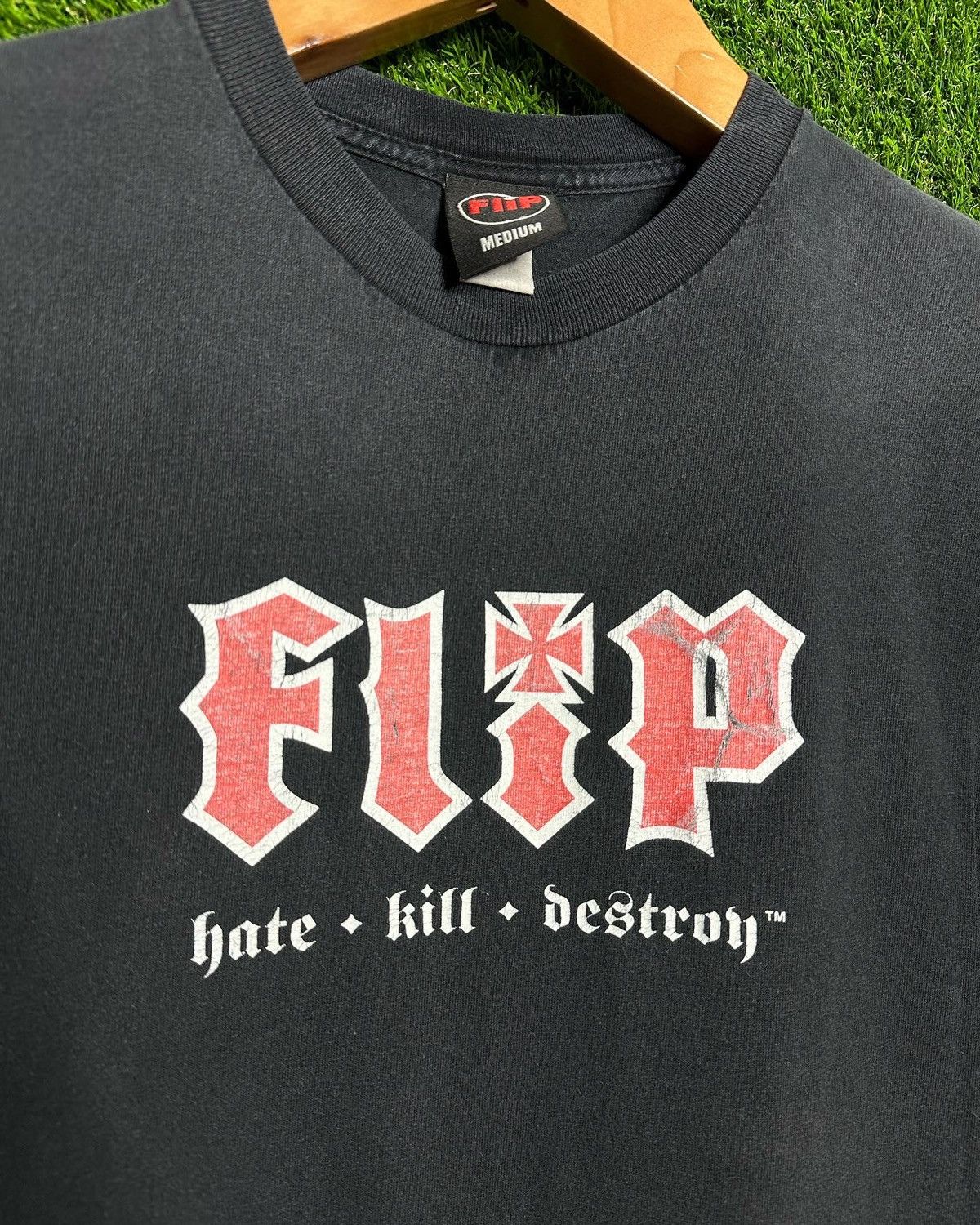 Vintage Vintage Flip skateboards hate kill destroy skate tee shirt