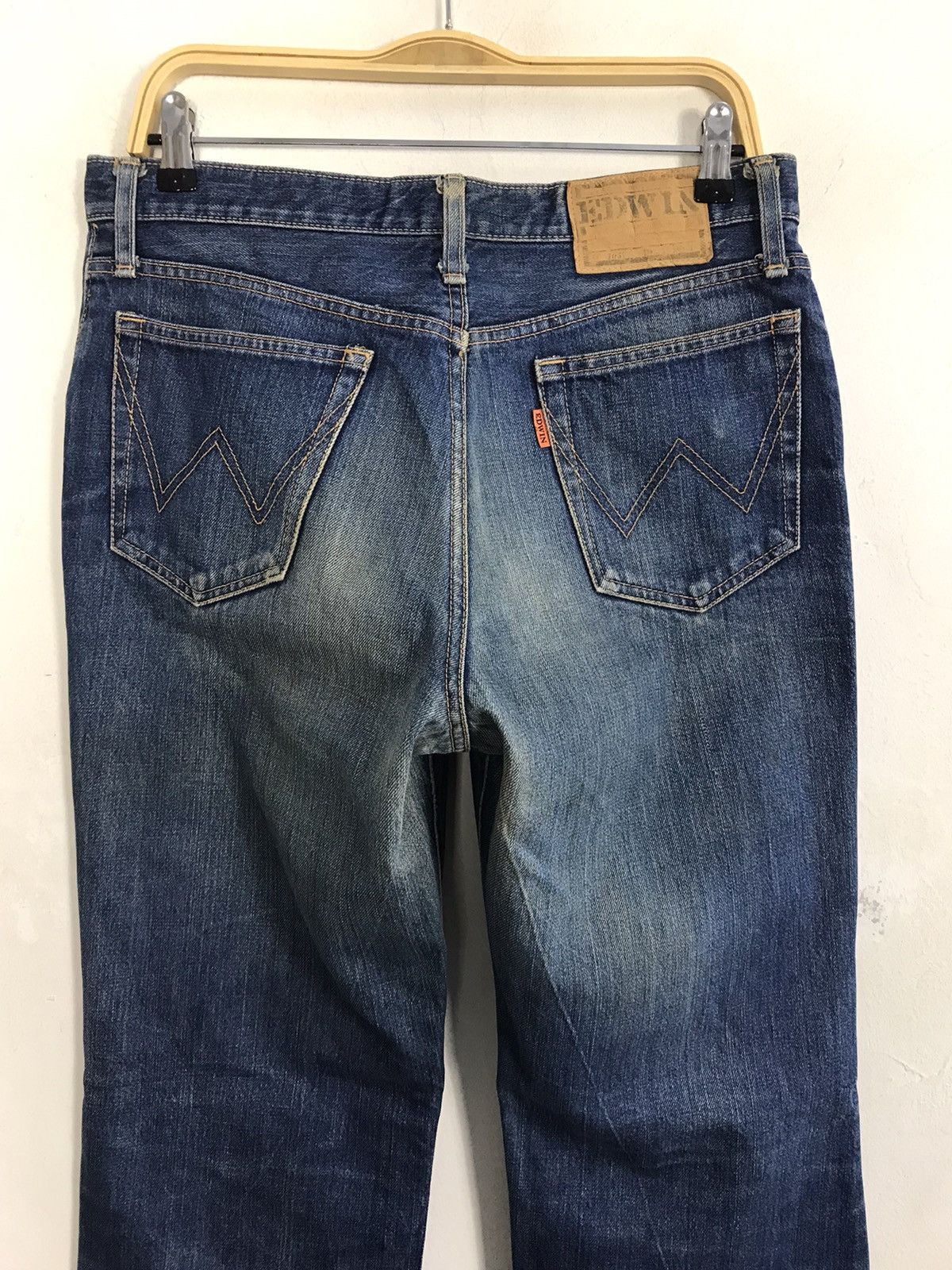 Edwin × Vintage Vintage Edwin Orange Tab Denim Jeans Design Size US 31 - 10 Thumbnail