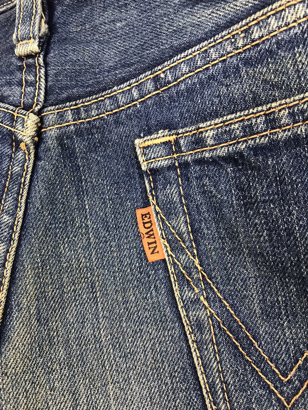 Edwin × Vintage Vintage Edwin Orange Tab Denim Jeans Design Size US 31 - 13 Thumbnail