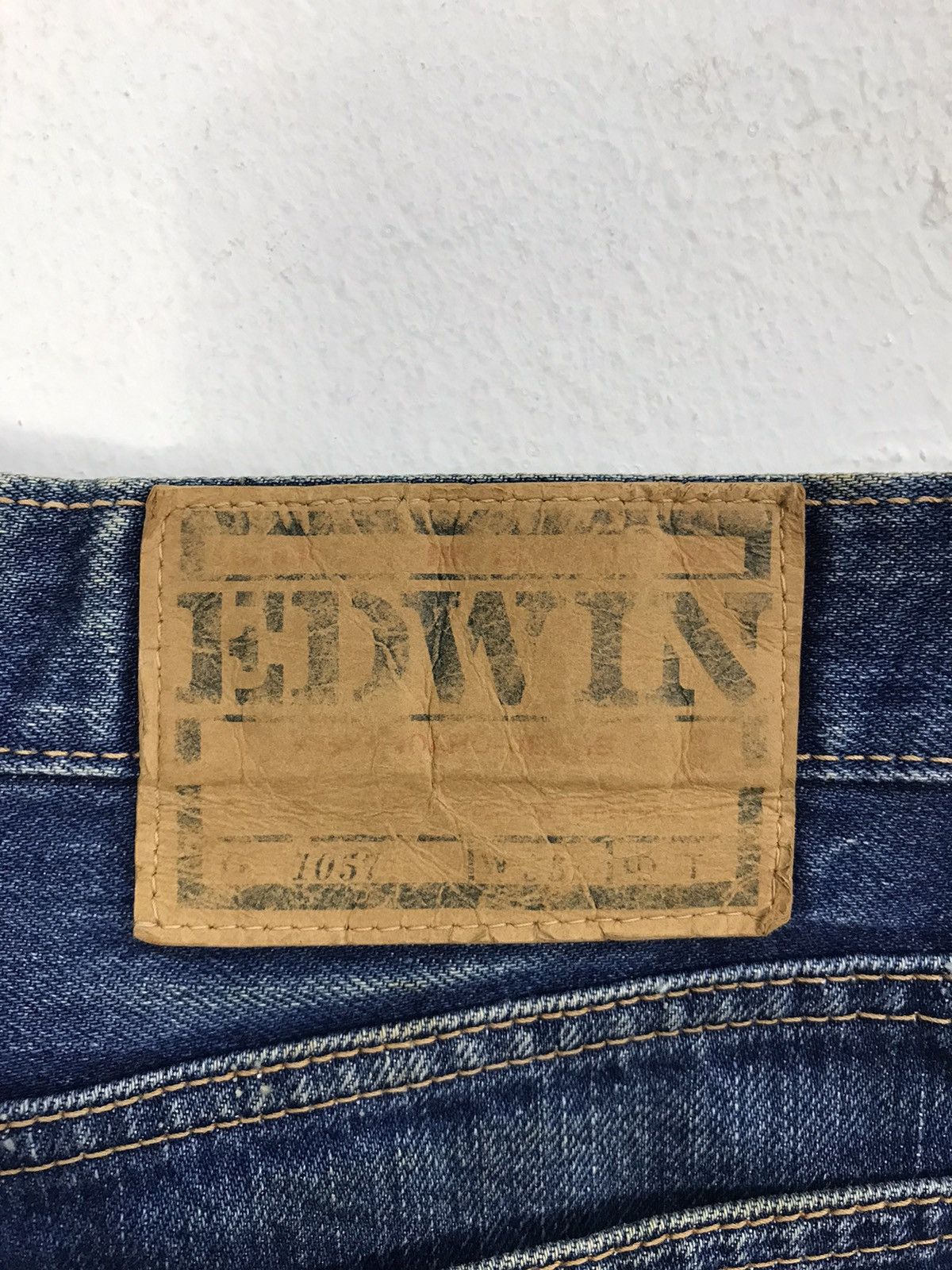 Edwin × Vintage Vintage Edwin Orange Tab Denim Jeans Design Size US 31 - 14 Thumbnail