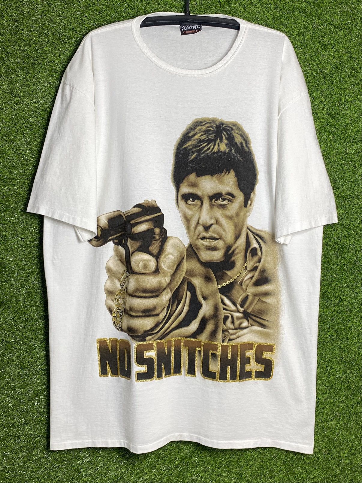 Vintage 🚨Vintage Scarface no snitches 90s movie T-shirt Size US XXL / EU 58 / 5 - 1 Thumbnail