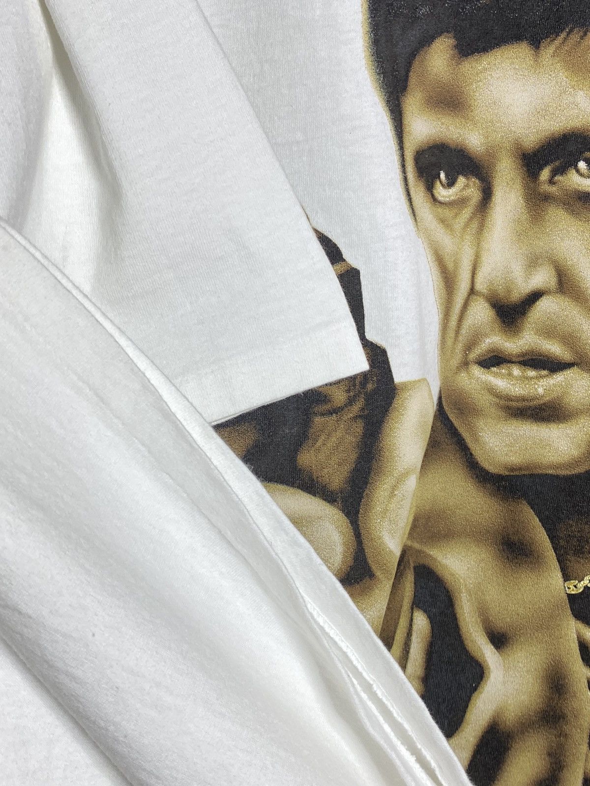 Vintage 🚨Vintage Scarface no snitches 90s movie T-shirt Size US XXL / EU 58 / 5 - 5 Thumbnail