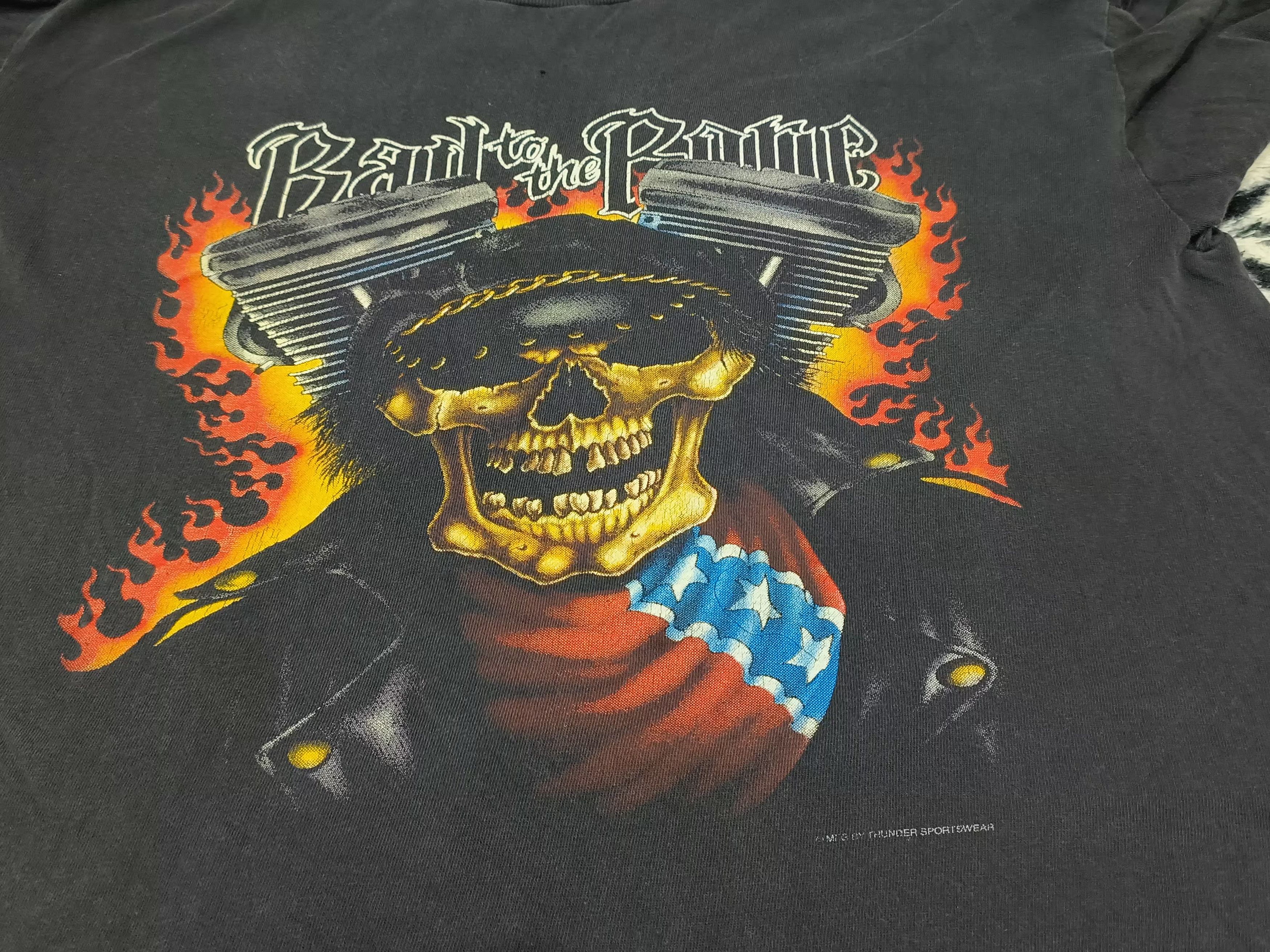 Vintage 🔥Rare🔥 BAD to the BONE Thrashed tee Size US XL / EU 56 / 4 - 11 Thumbnail