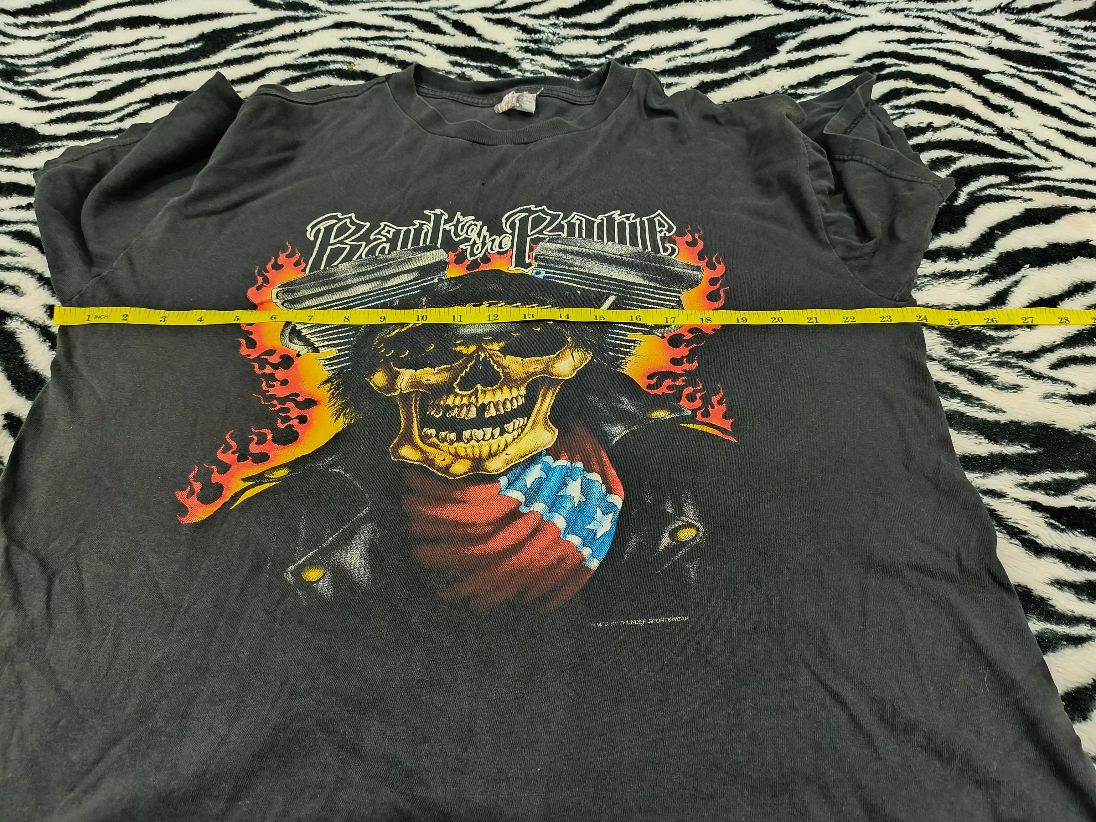Vintage 🔥Rare🔥 BAD to the BONE Thrashed tee Size US XL / EU 56 / 4 - 5 Thumbnail