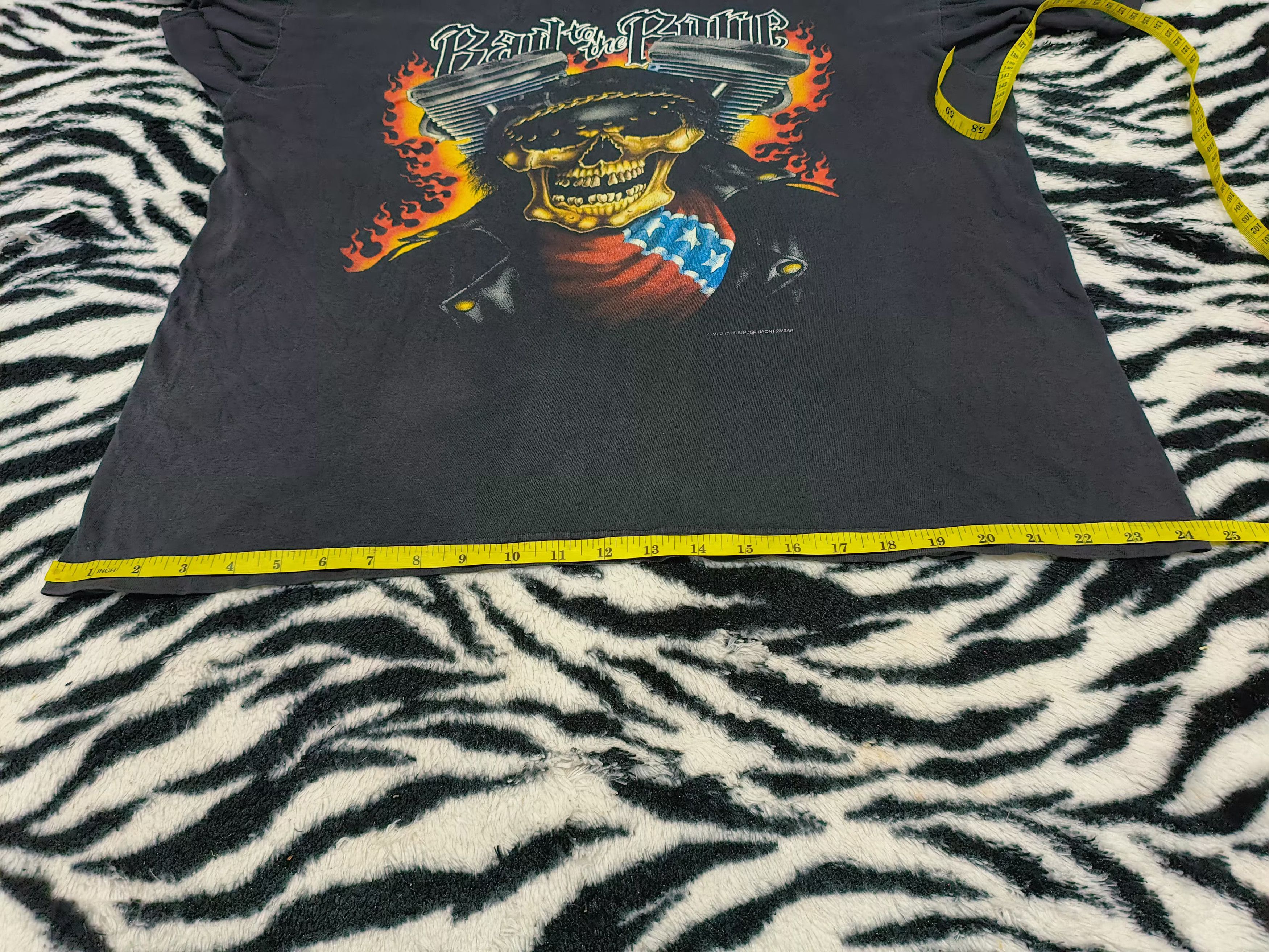 Vintage 🔥Rare🔥 BAD to the BONE Thrashed tee Size US XL / EU 56 / 4 - 8 Thumbnail