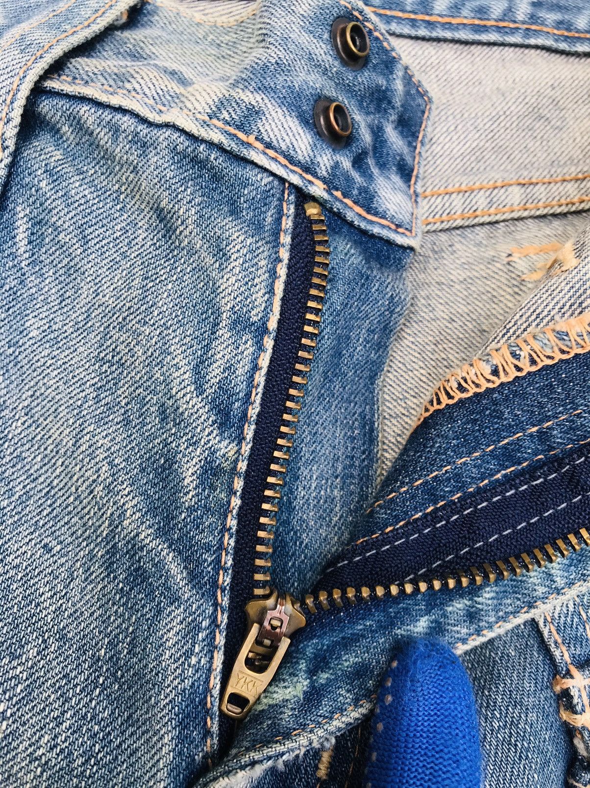 Kapital Kountry Kapital Kountry Distressed slim bushpant denim multipocket Size US 28 / EU 44 - 14 Thumbnail