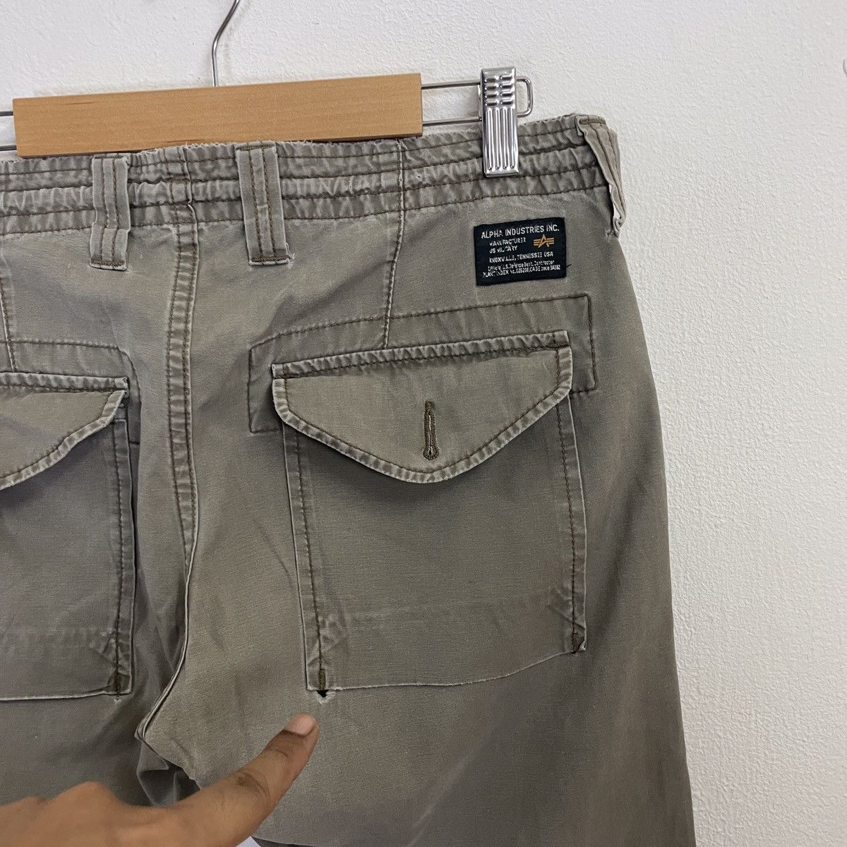 Alpha Industries Vtg Alpha Industries Utility Multipocket Cargo Bush Pants Size US 32 / EU 48 - 9 Thumbnail