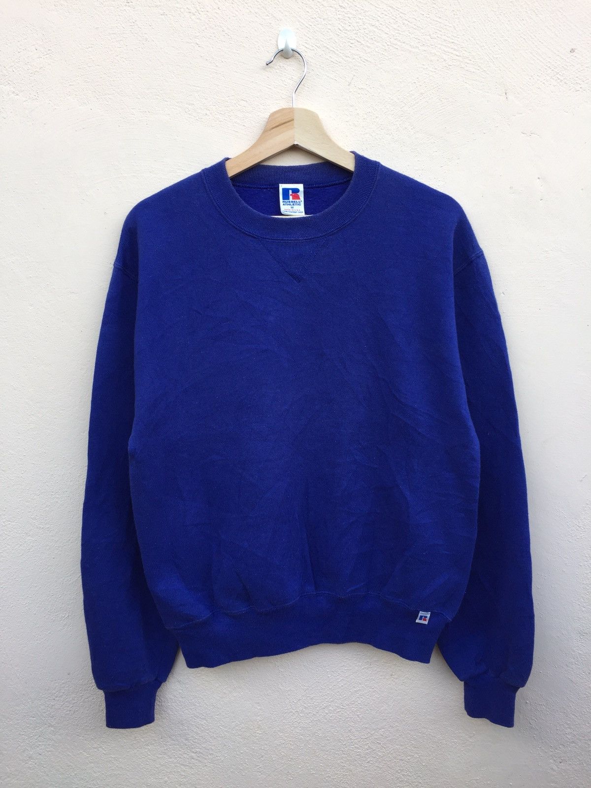 Russell Athletic Vintage Blank Crewneck Russell Athletic Made In USA Size M Size US M / EU 48-50 / 2 - 1 Thumbnail