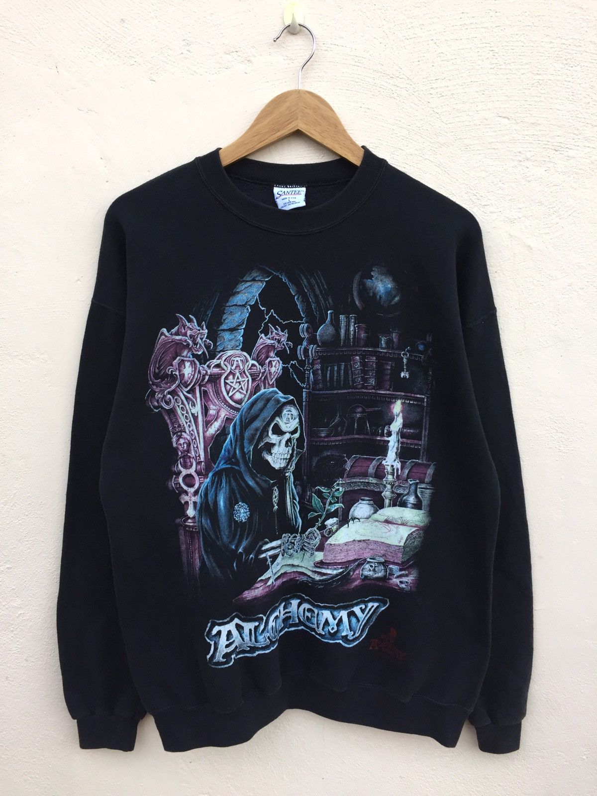 Alchemy Equipment 1994 Alchemy Gothic Vintage Sweatshirt Size Large Size US L / EU 52-54 / 3 - 1 Thumbnail