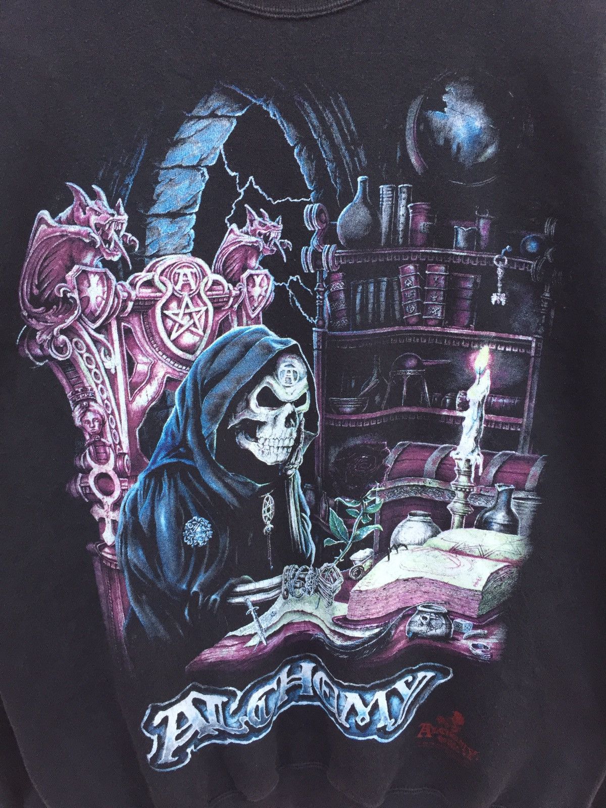 Alchemy Equipment 1994 Alchemy Gothic Vintage Sweatshirt Size Large Size US L / EU 52-54 / 3 - 3 Thumbnail