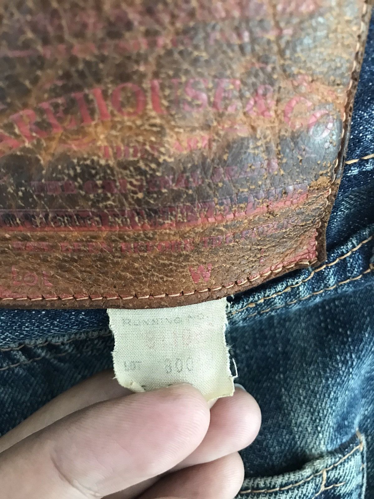 Warehouse Vintage WAREHOUSE Kenji & Kenichi Shiotani Distressed Jeans Size US 29 - 18 Thumbnail
