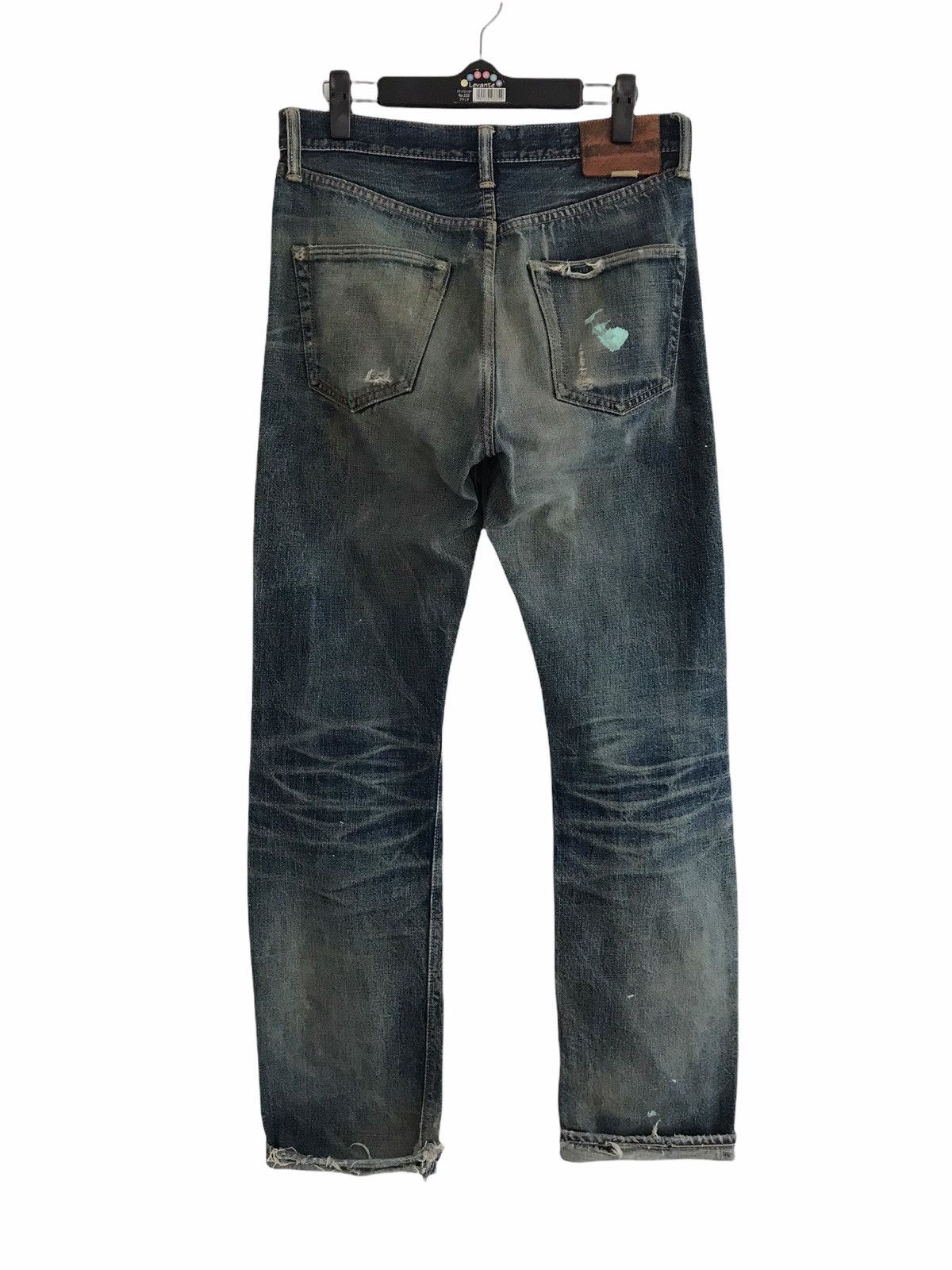 Warehouse Vintage WAREHOUSE Kenji & Kenichi Shiotani Distressed Jeans Size US 29 - 11 Thumbnail