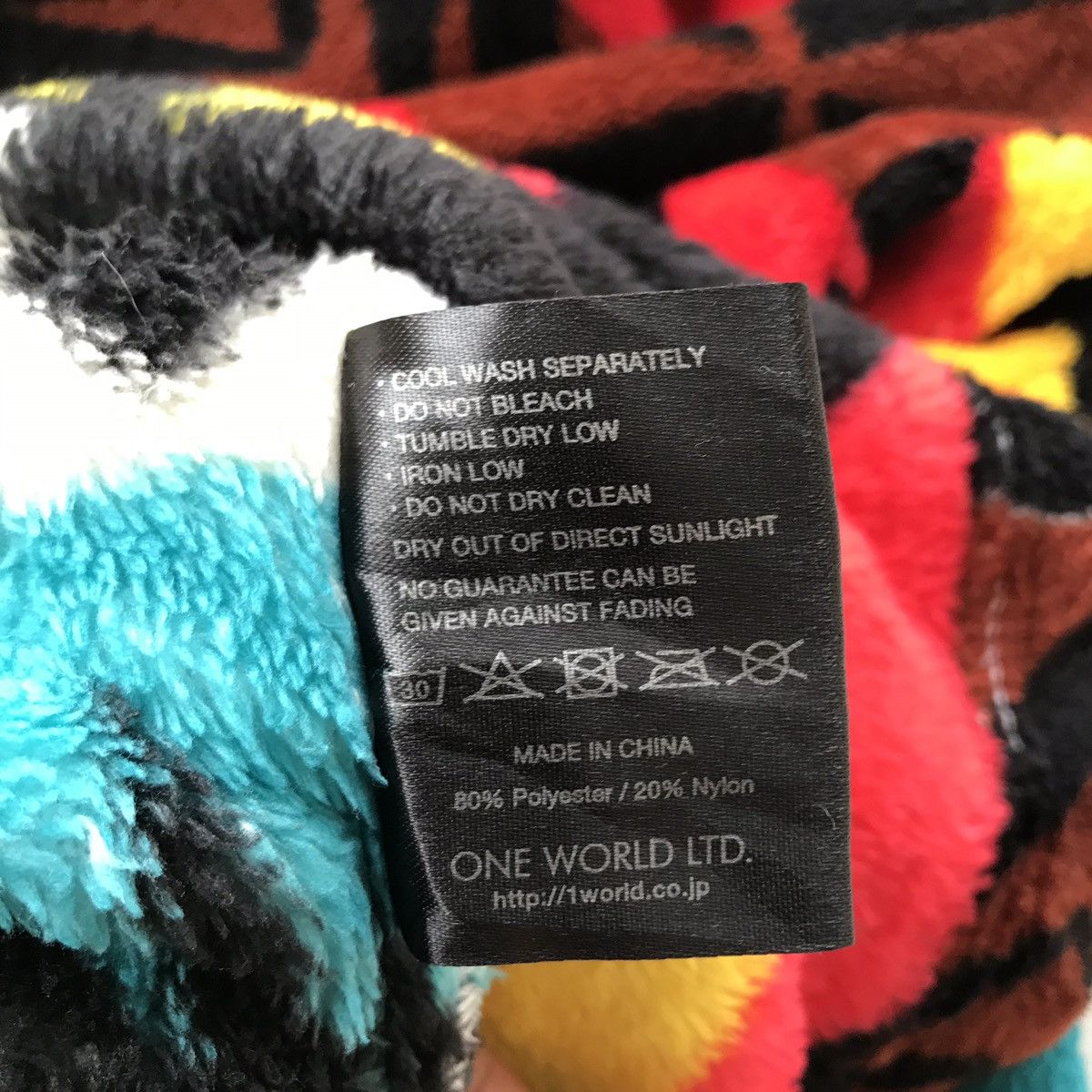 Japanese Brand One World Japan Navajo Fine Fleece Hooded Pullover Robe Size US M / EU 48-50 / 2 - 12 Thumbnail