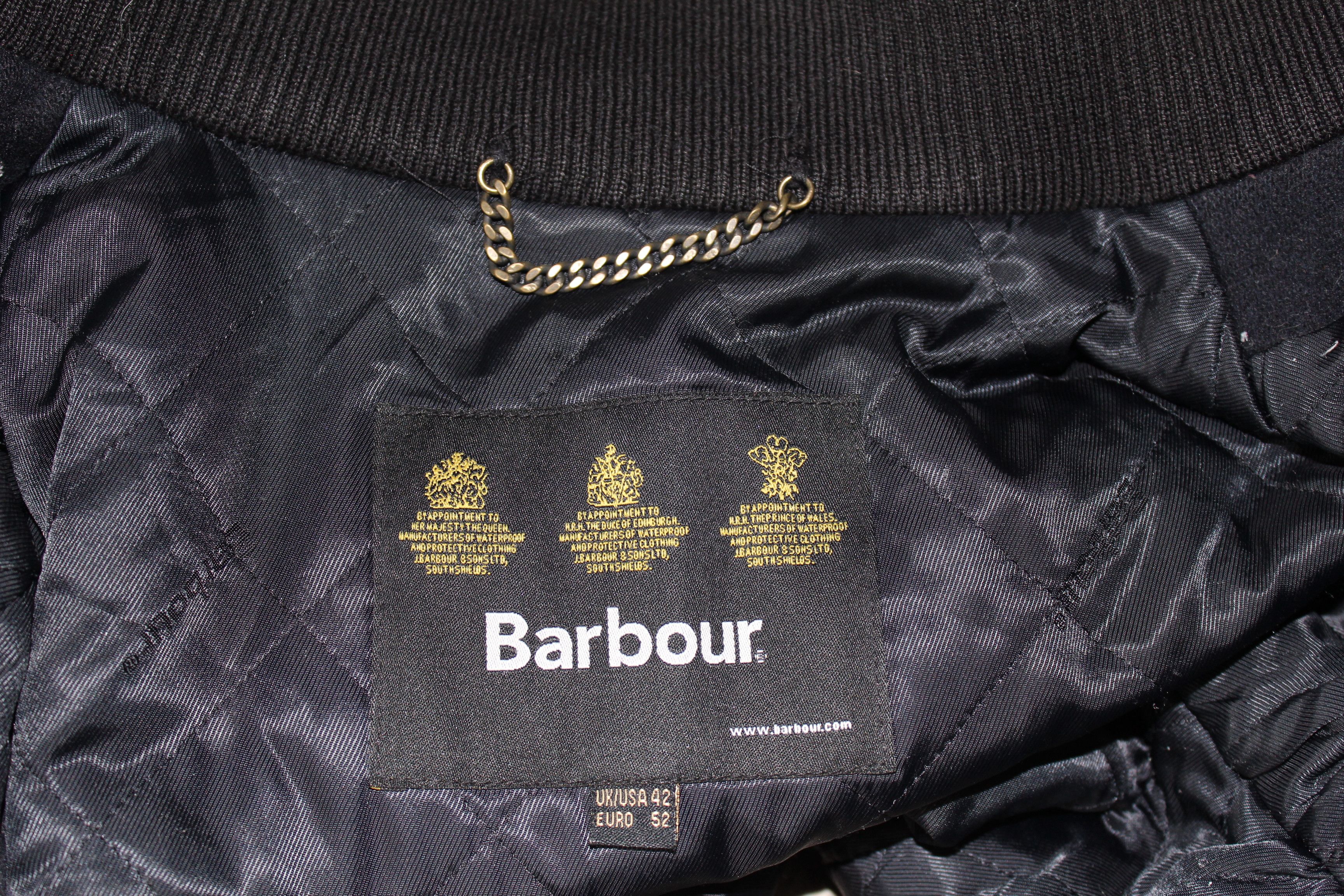 Barbour BARBOUR VINTAGE Wool Coat Jacket Size XL / US 12-14 / IT 48-50 - 7 Thumbnail